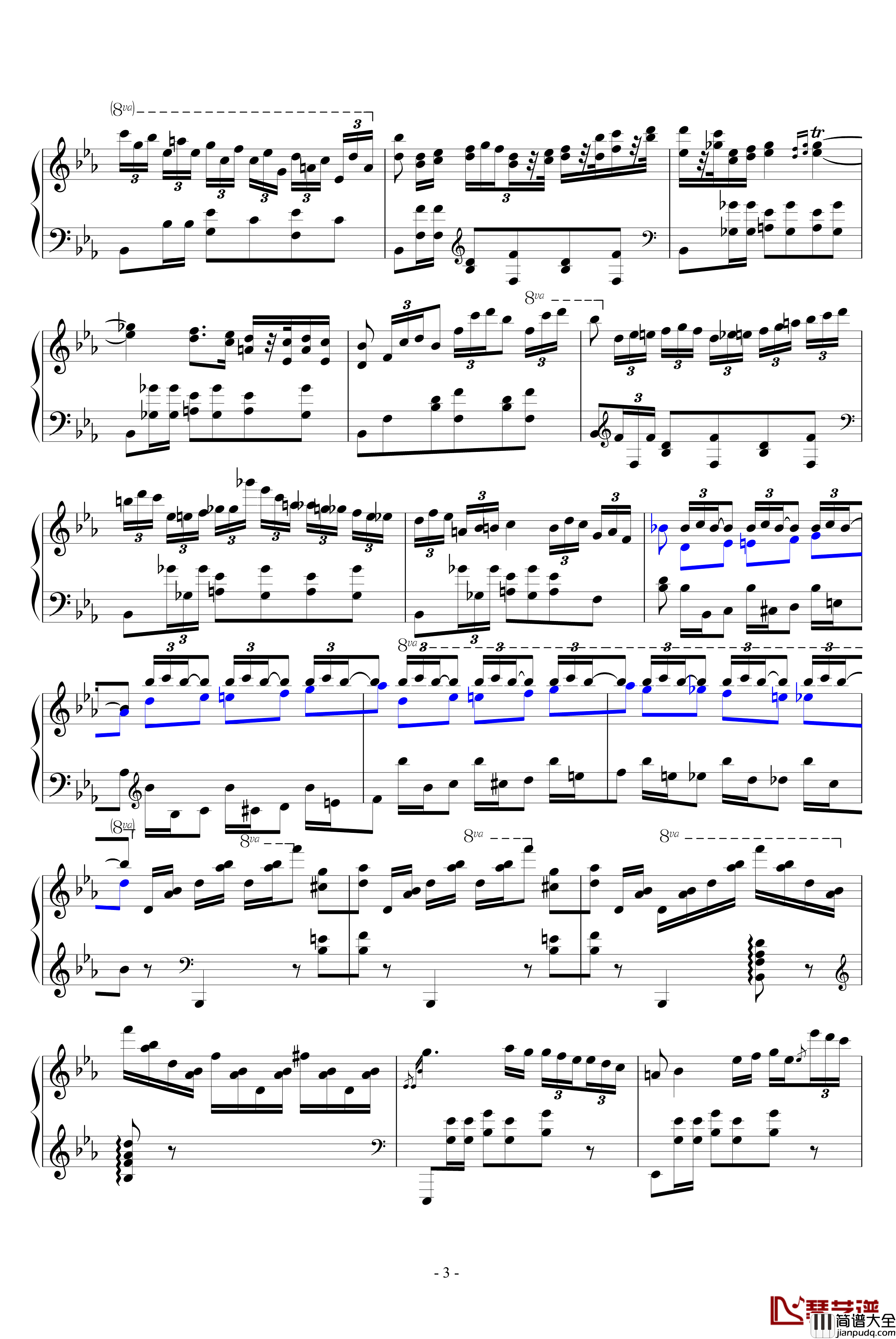 肖邦大波兰舞曲opus22钢琴谱_肖邦_chopin