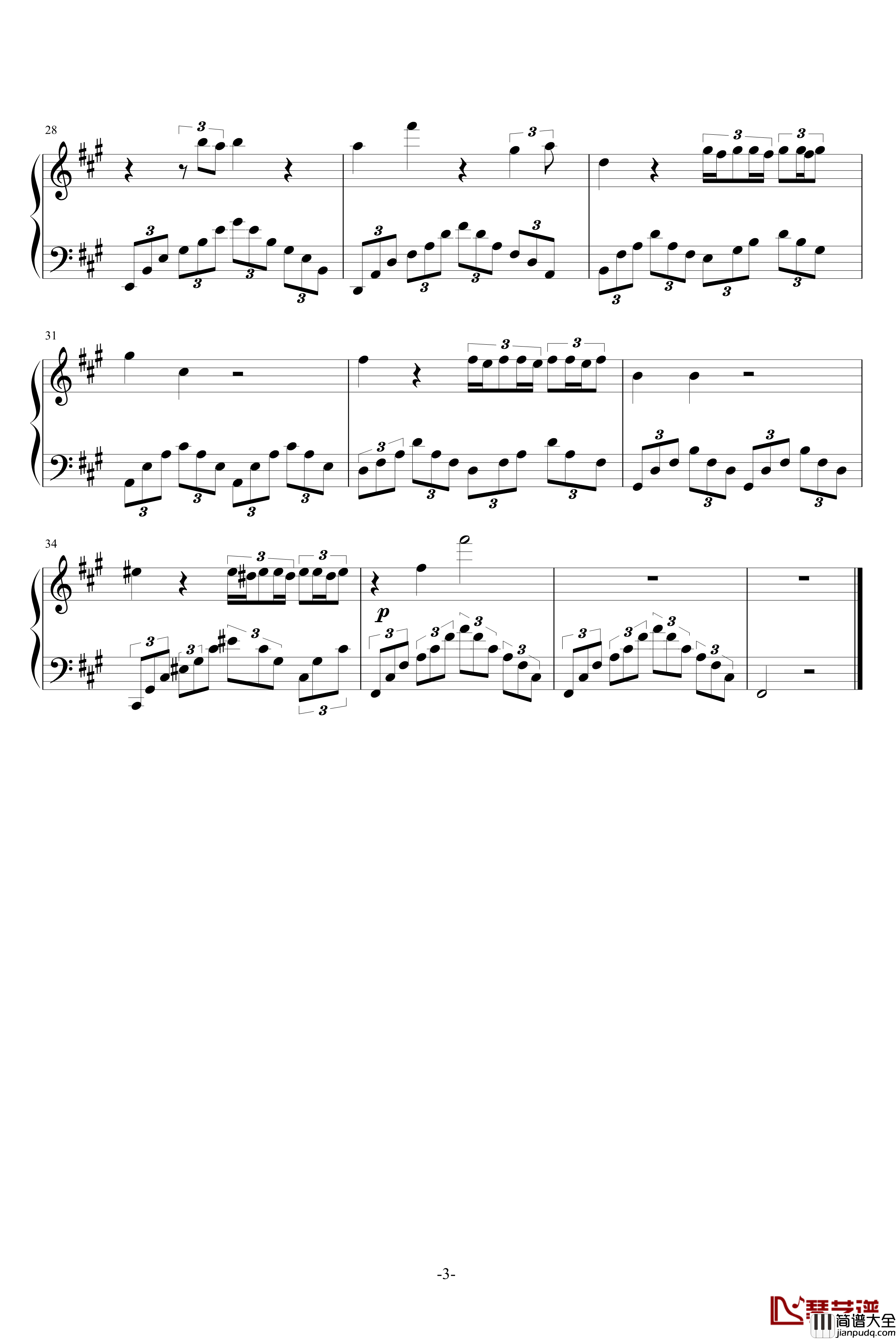 Chi_Mai钢琴谱_Who_Ever_Ennio_Morricone