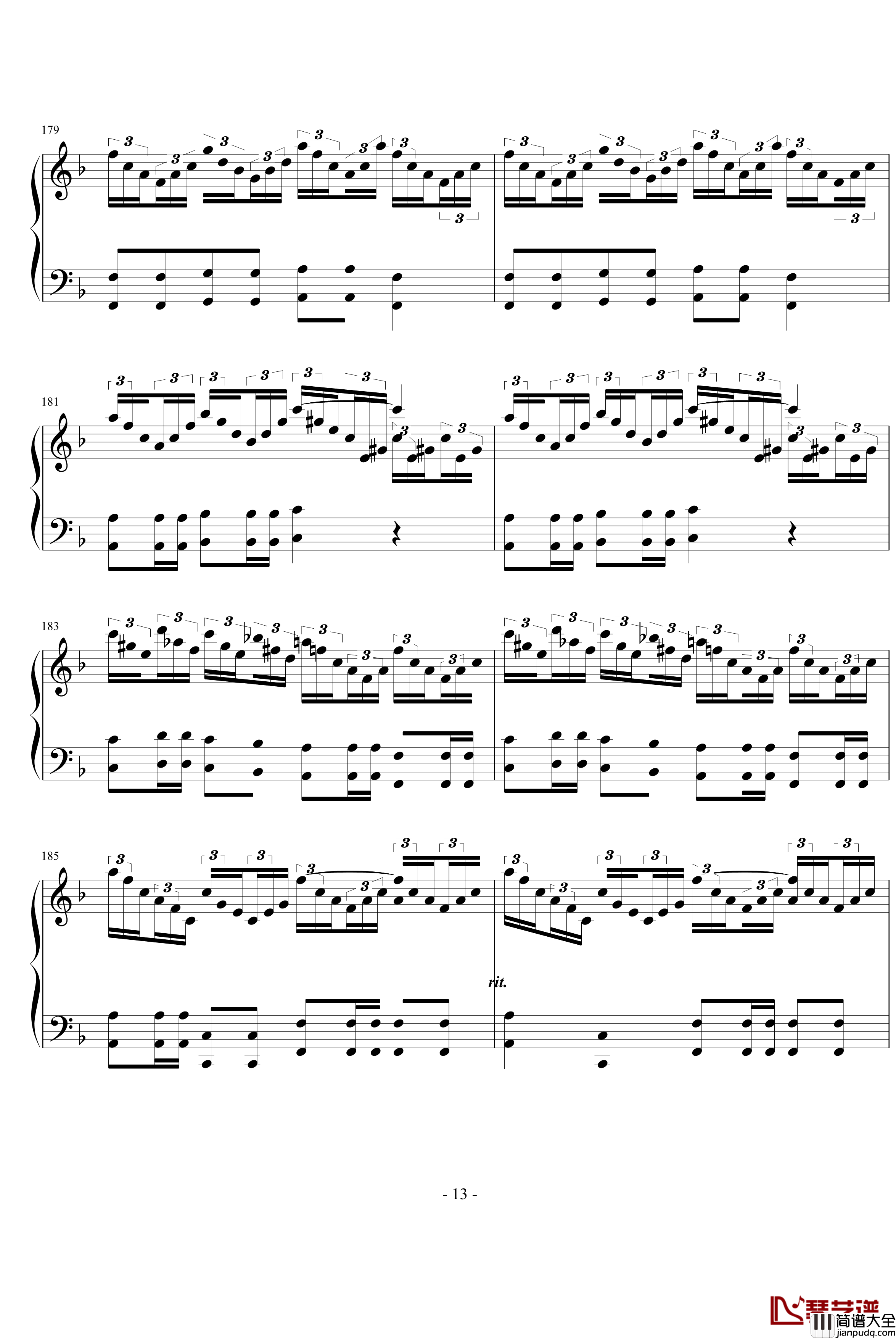 两只老虎狂想曲钢琴谱_Ku.Klux.Klan