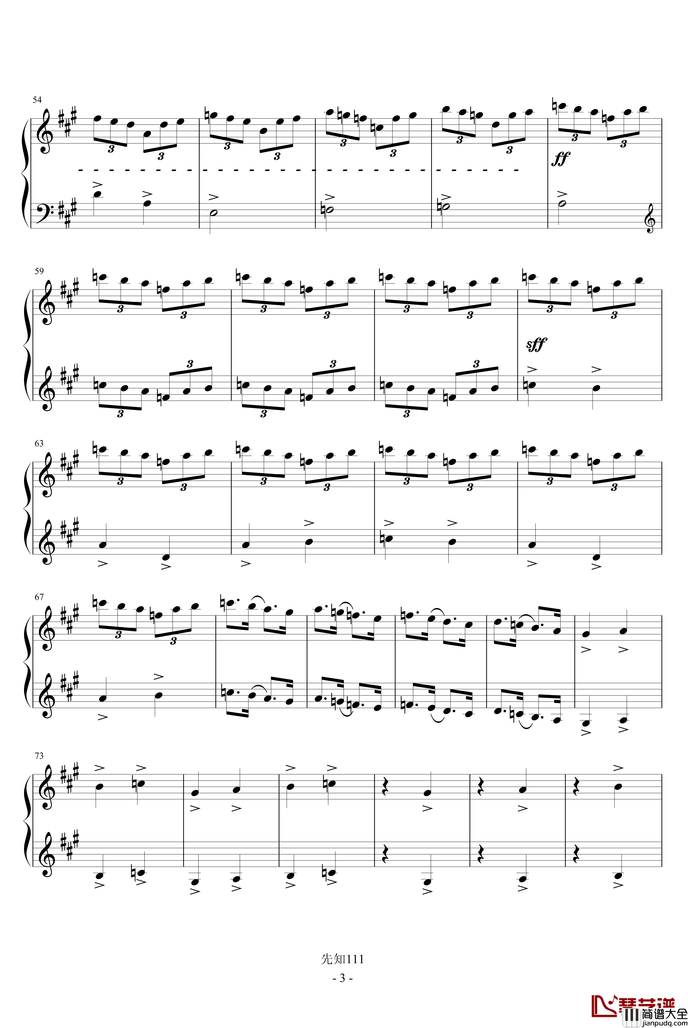 卡巴列夫斯基_练习曲钢琴谱_卡巴列伕斯基