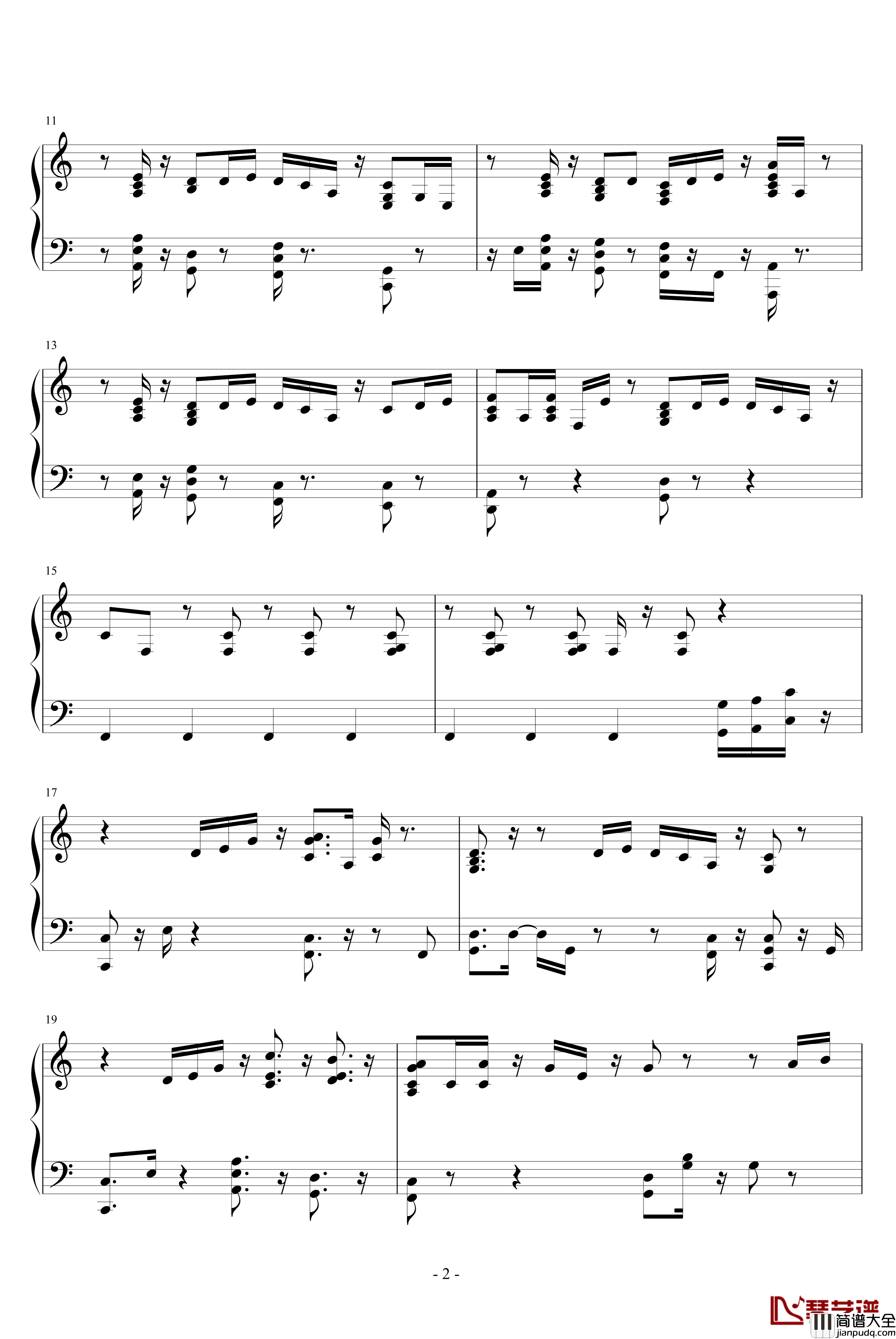 乡村抒情歌曲钢琴谱_未知分类