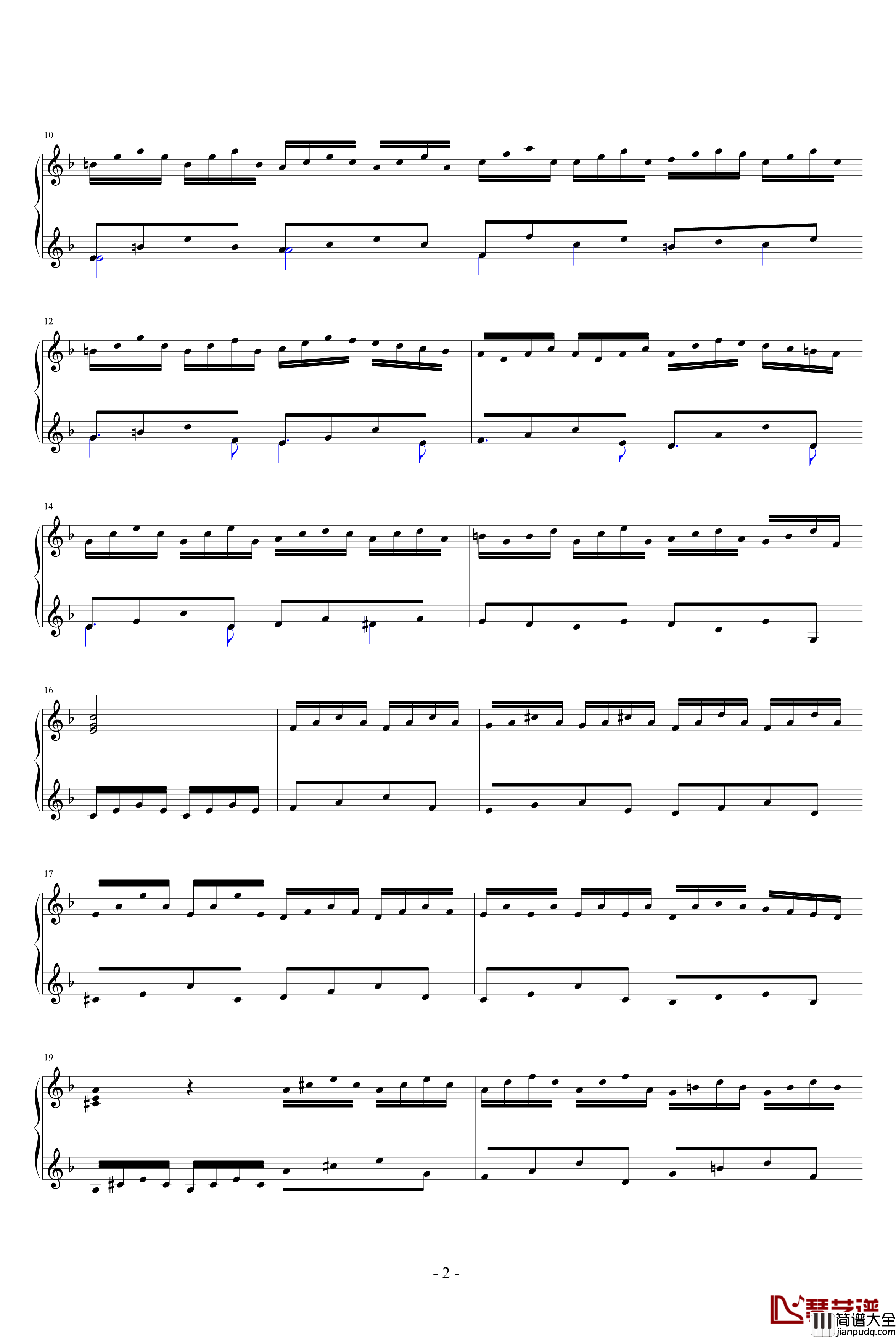 Le_Tic_Toc_Choc_ou_les_Maillotins钢琴谱_Francois_Couperin