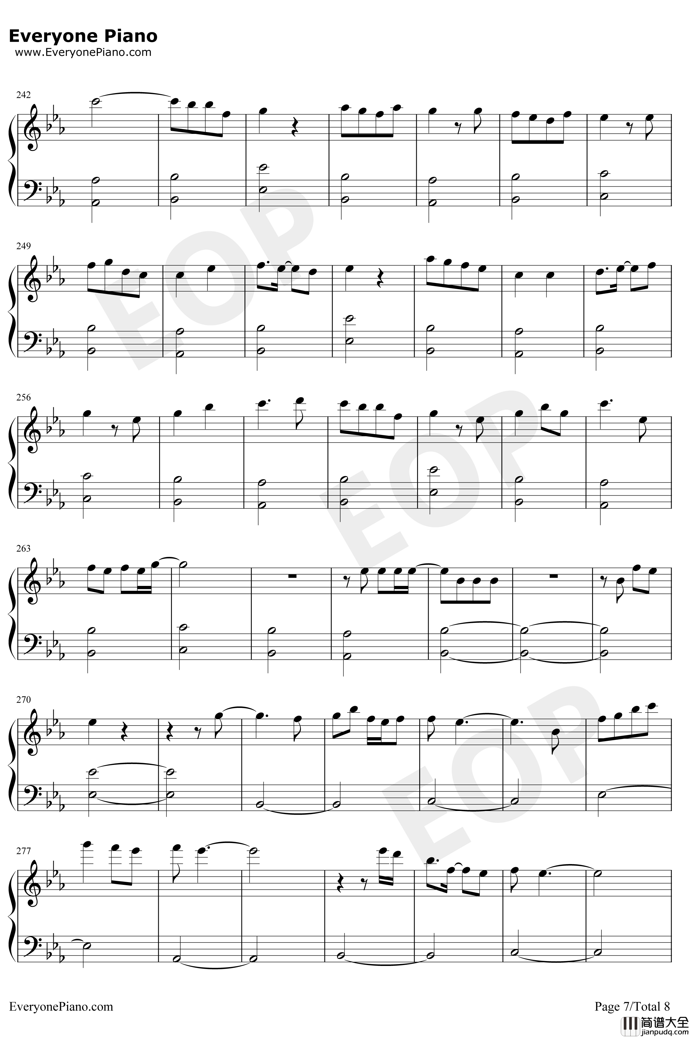 Bedtime_Story钢琴谱_西野加奈_三次元女友主题曲