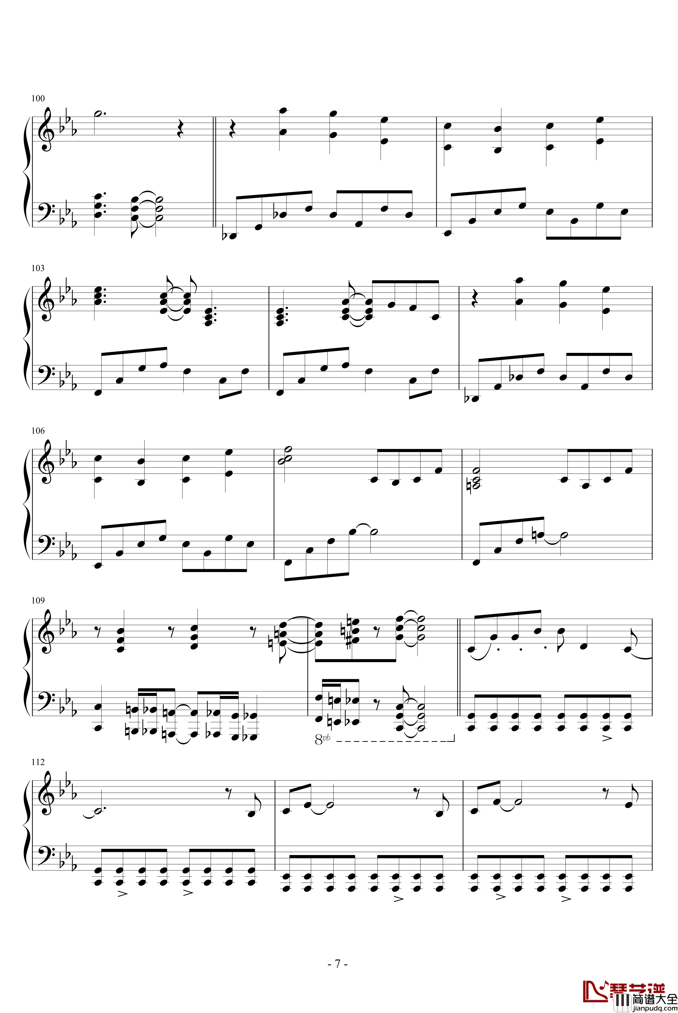kids_return钢琴谱_久石让