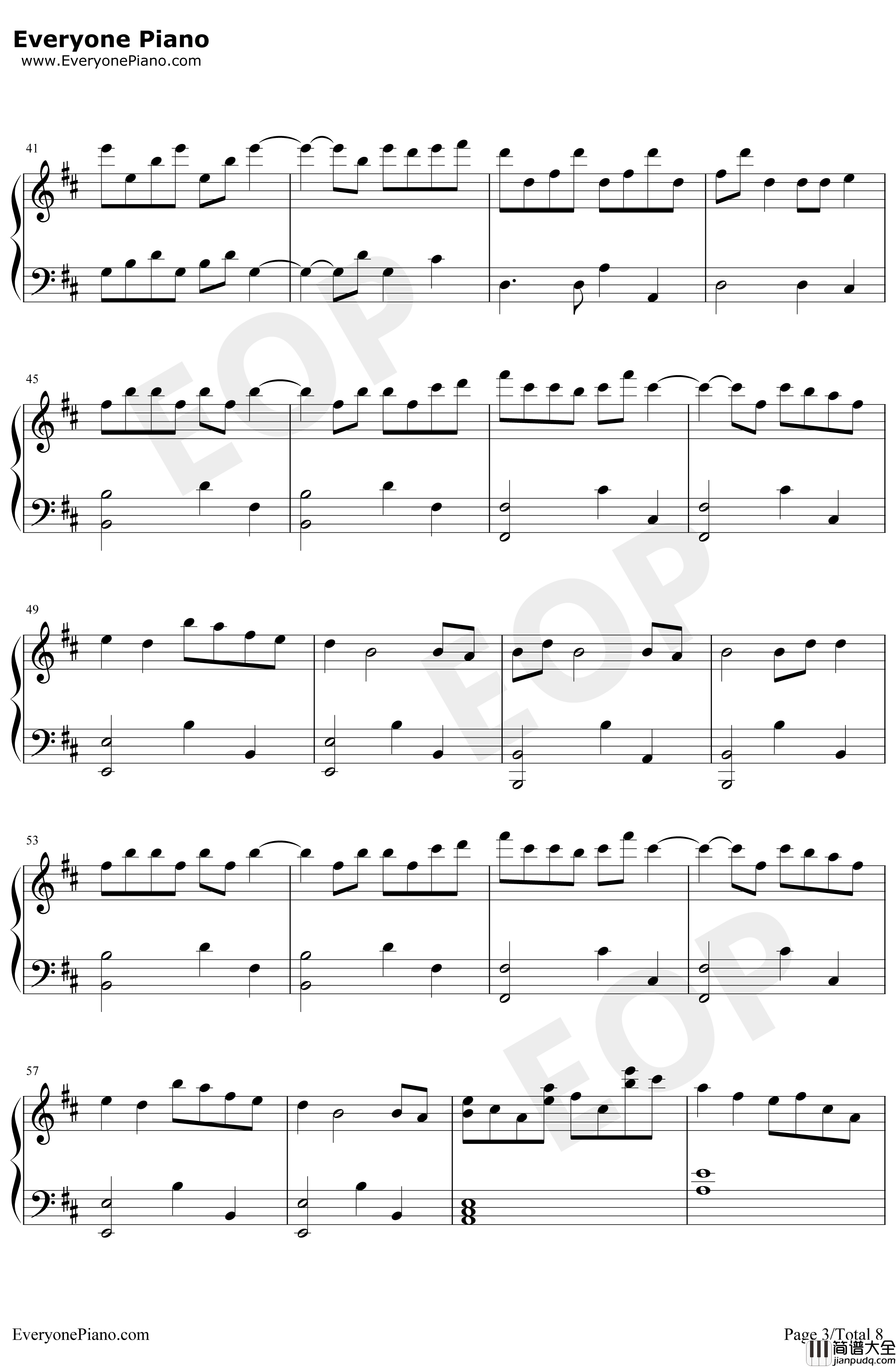 中国狂想曲钢琴谱_马克西姆