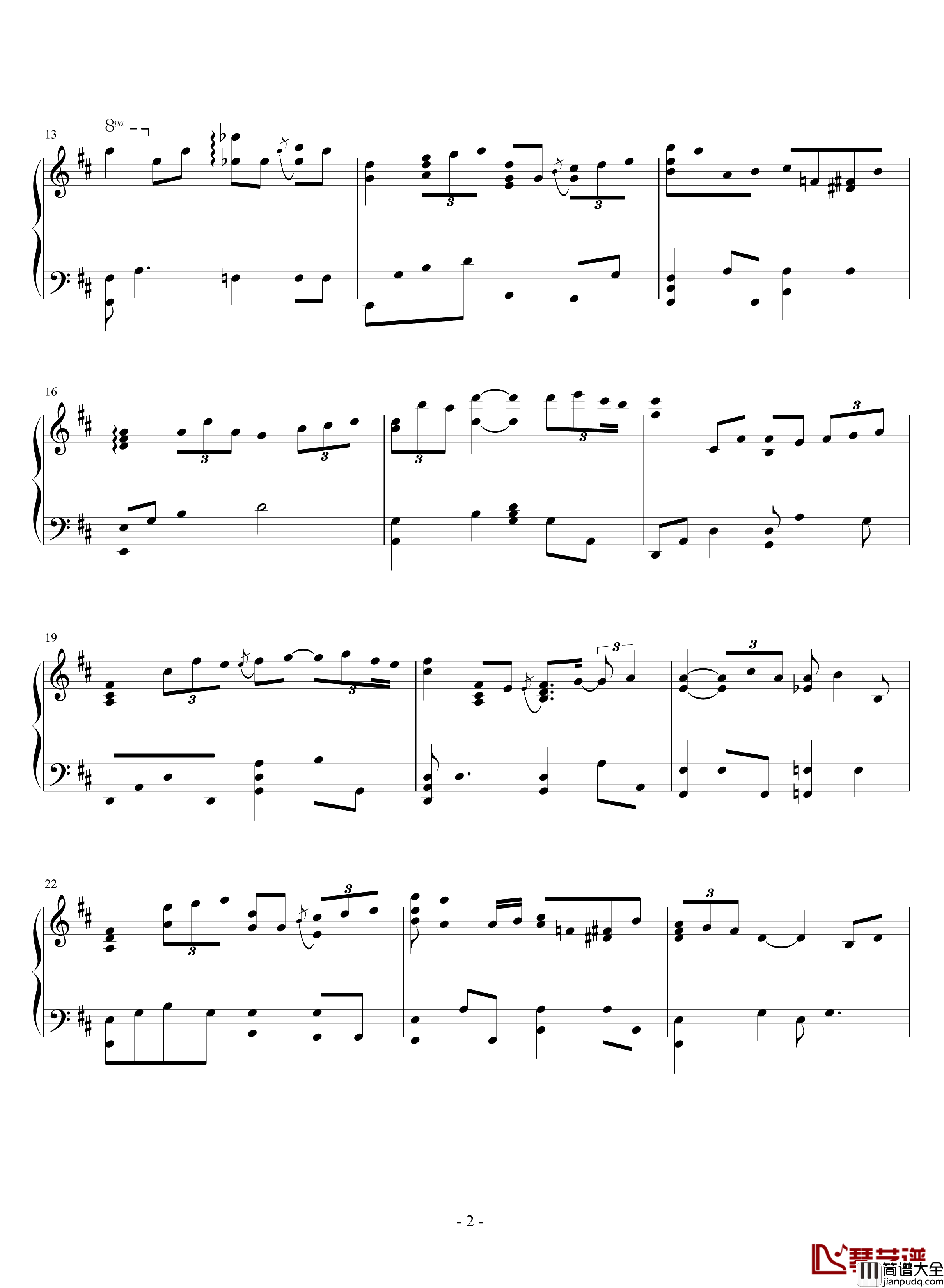 Eve钢琴谱_Yiruma