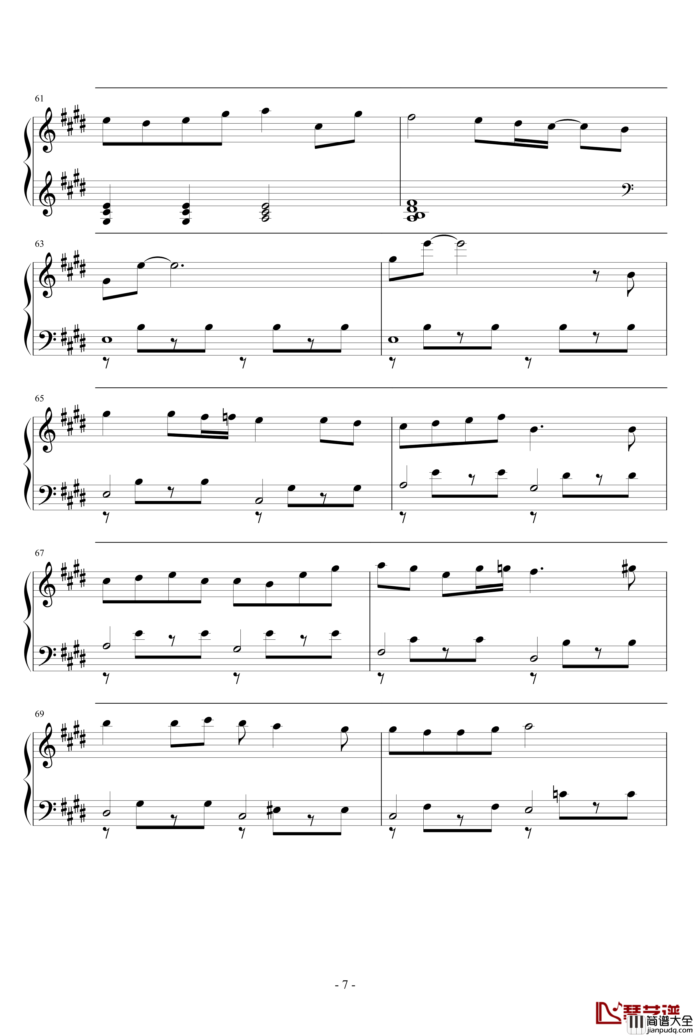 melodies_of_life钢琴谱_最终幻想