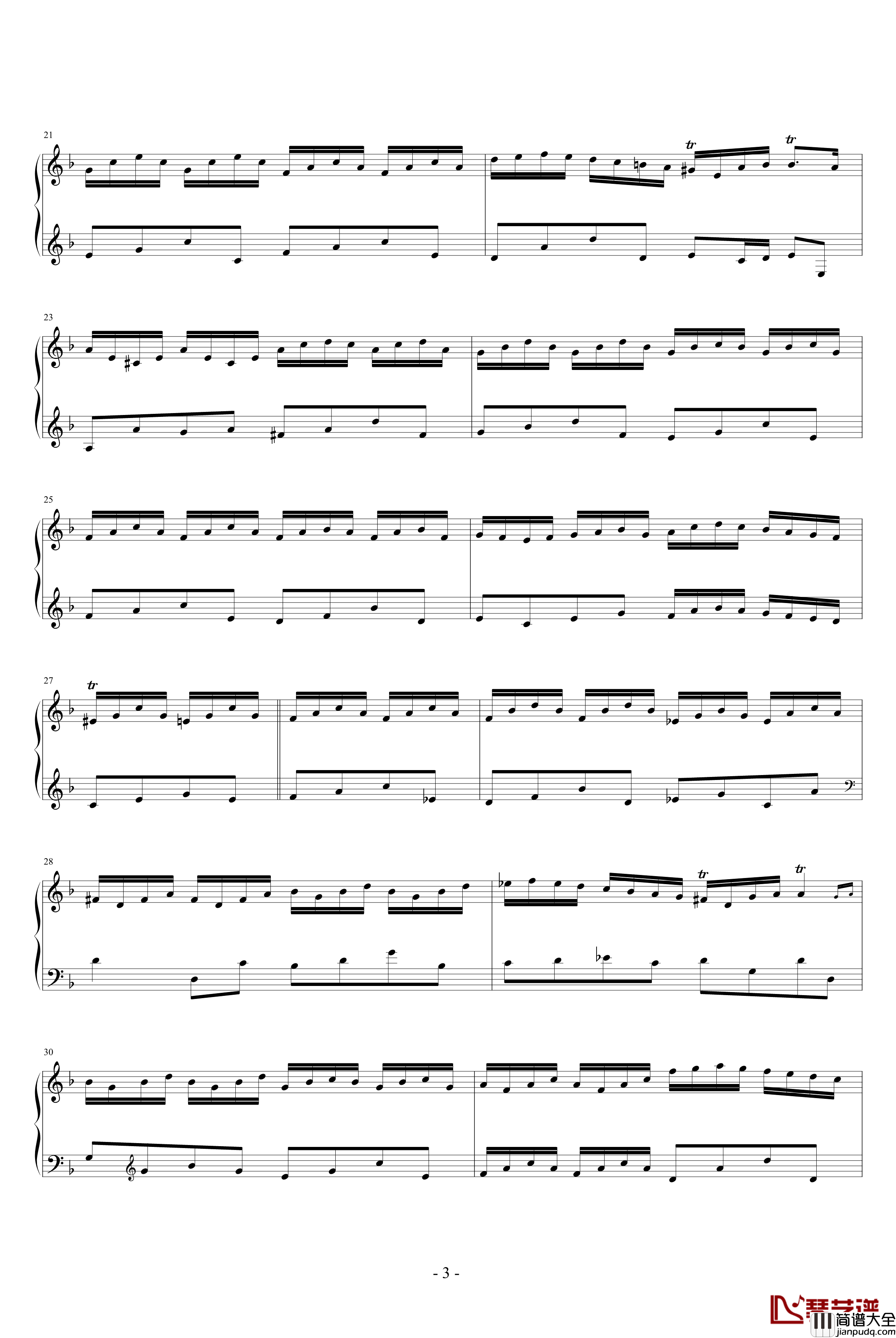 Le_Tic_Toc_Choc_ou_les_Maillotins钢琴谱_Francois_Couperin