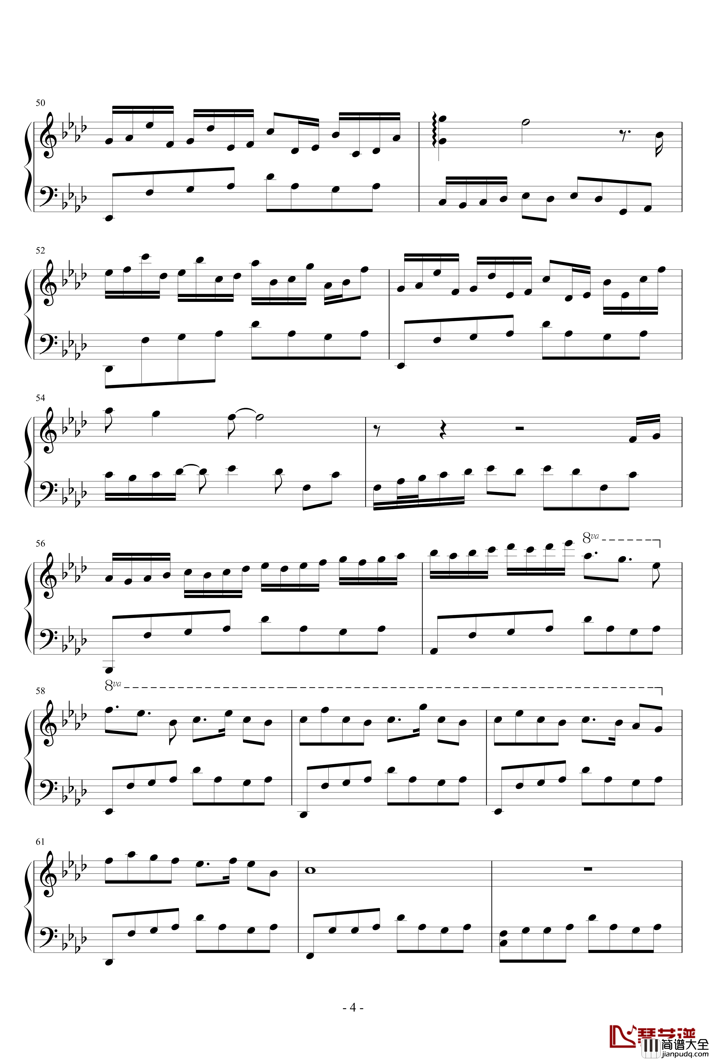 说话的鱼钢琴谱_中国名曲