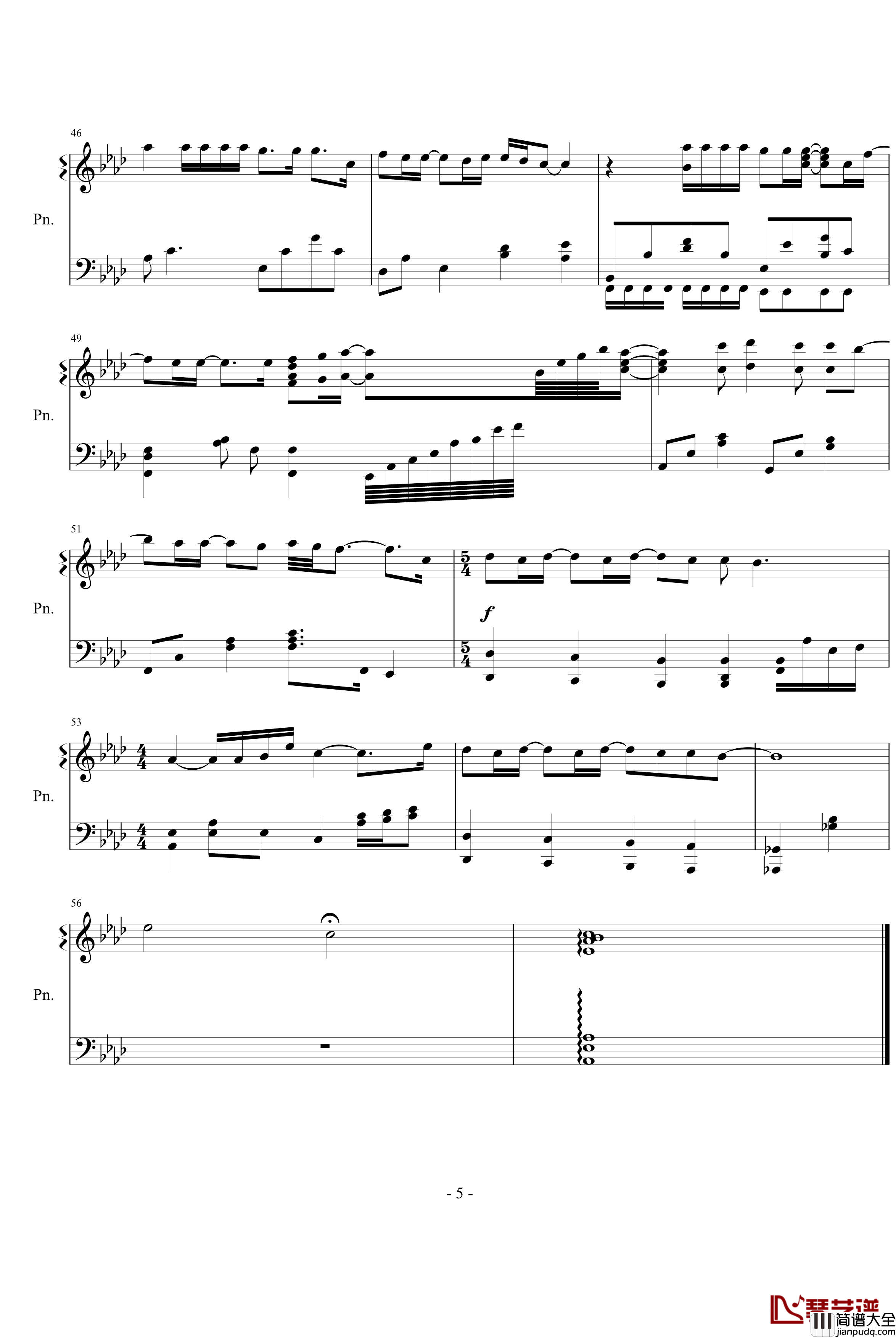 珍珠港主题曲钢琴谱_there_you'll_be_影视
