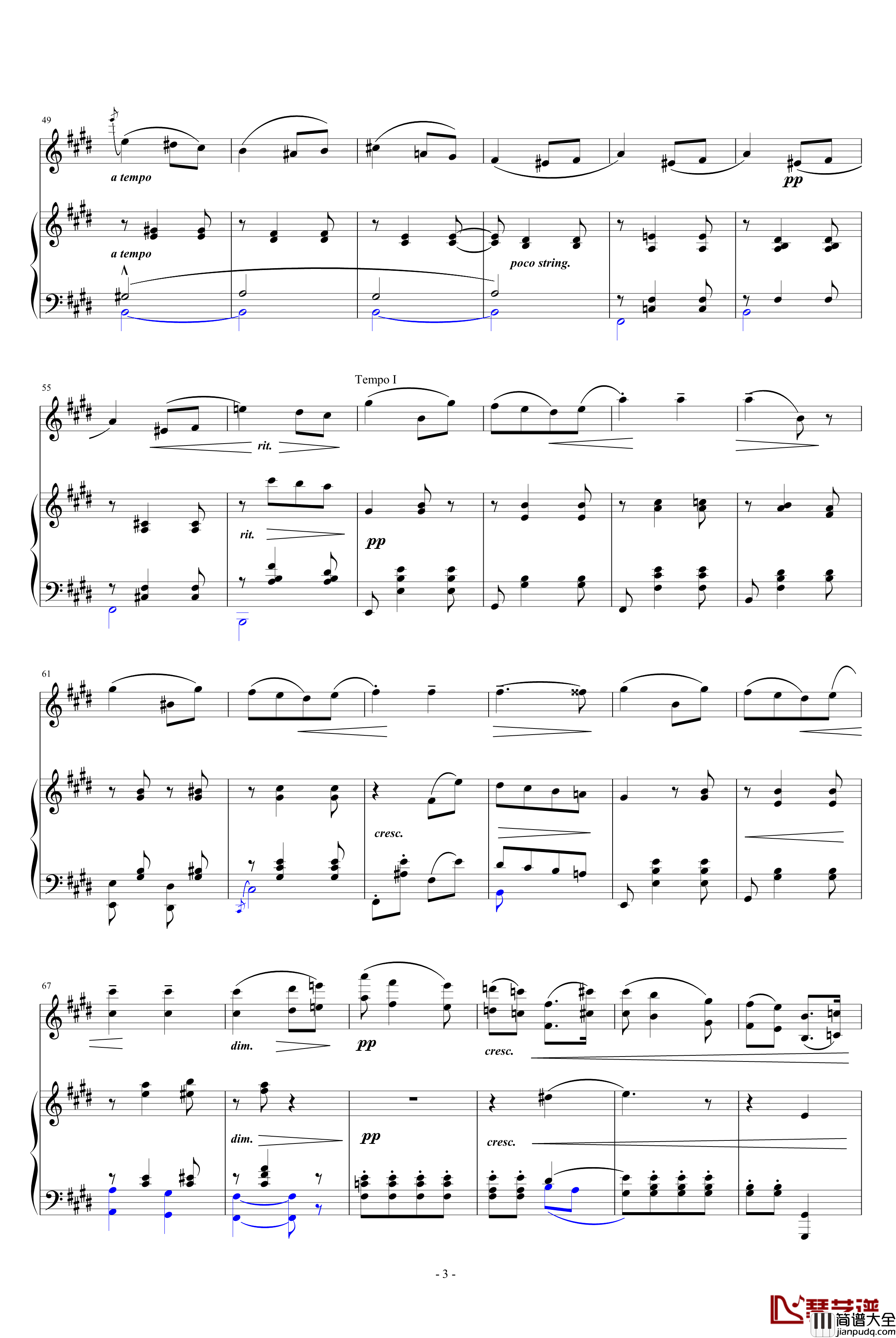 爱的致意钢琴谱_埃尔加_Edward_Elgar