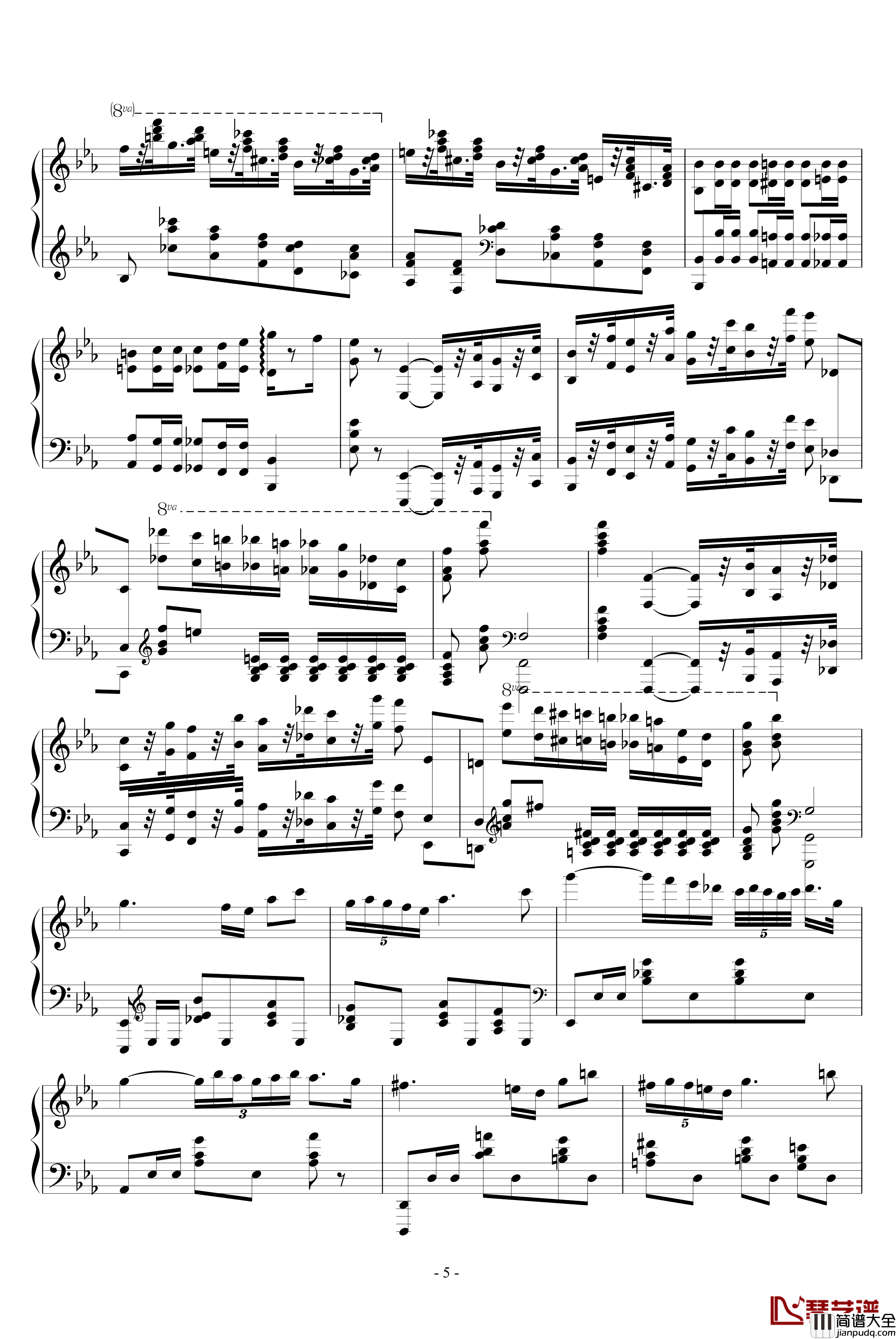 肖邦大波兰舞曲opus22钢琴谱_肖邦_chopin