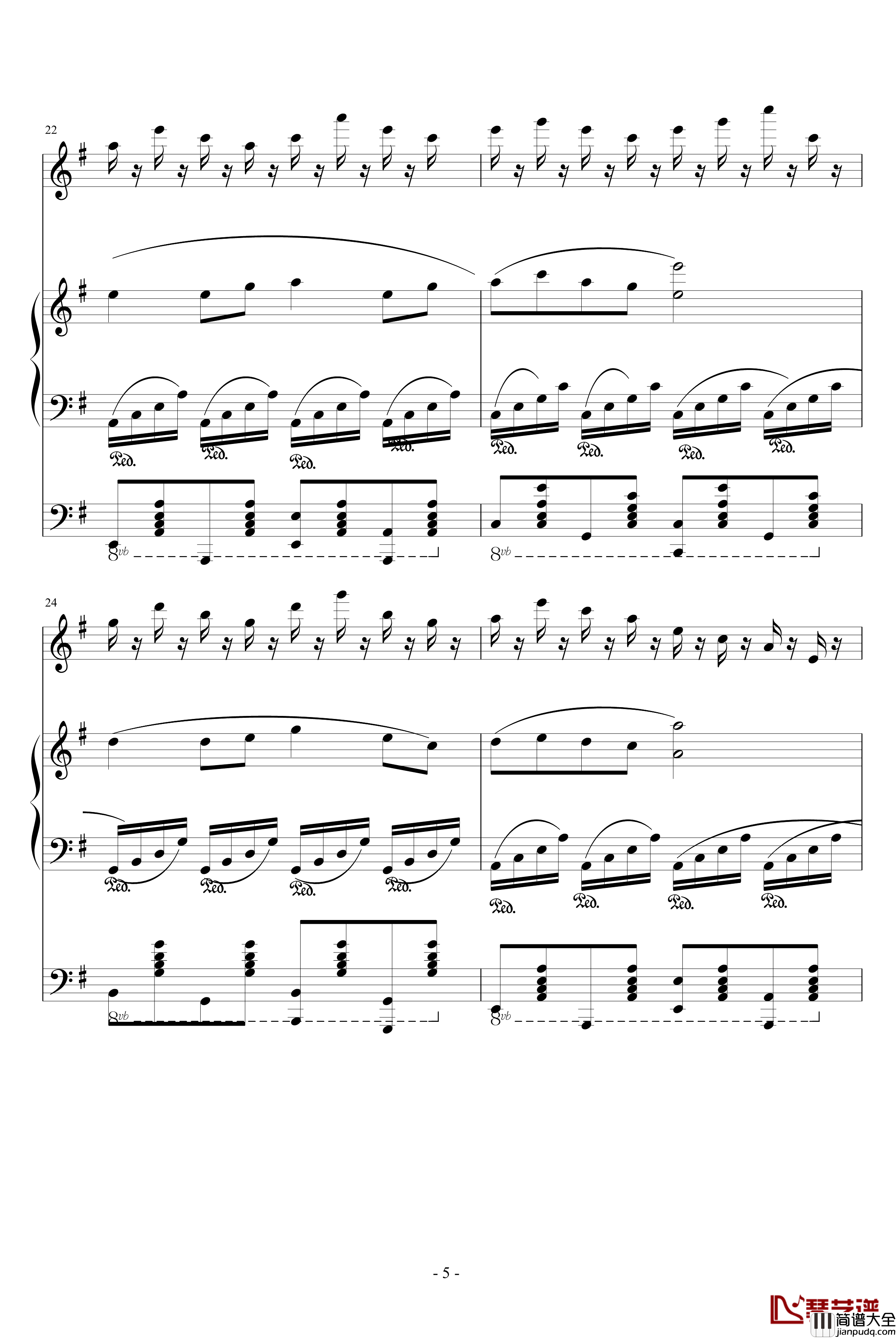 Butterfly_Dance钢琴谱_蝶の舞_DJ兔子舞