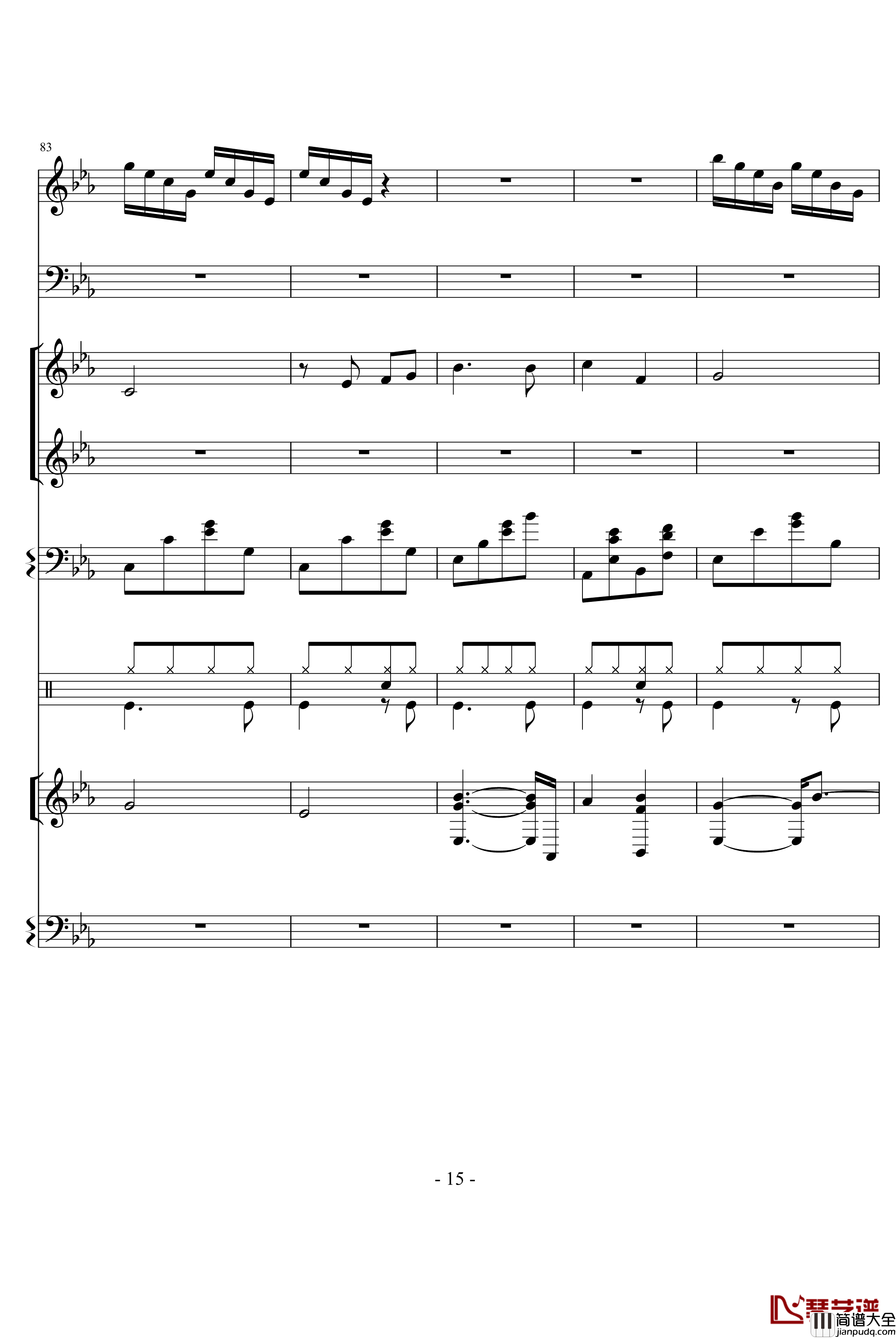 让我们荡起双桨钢琴谱_中国名曲