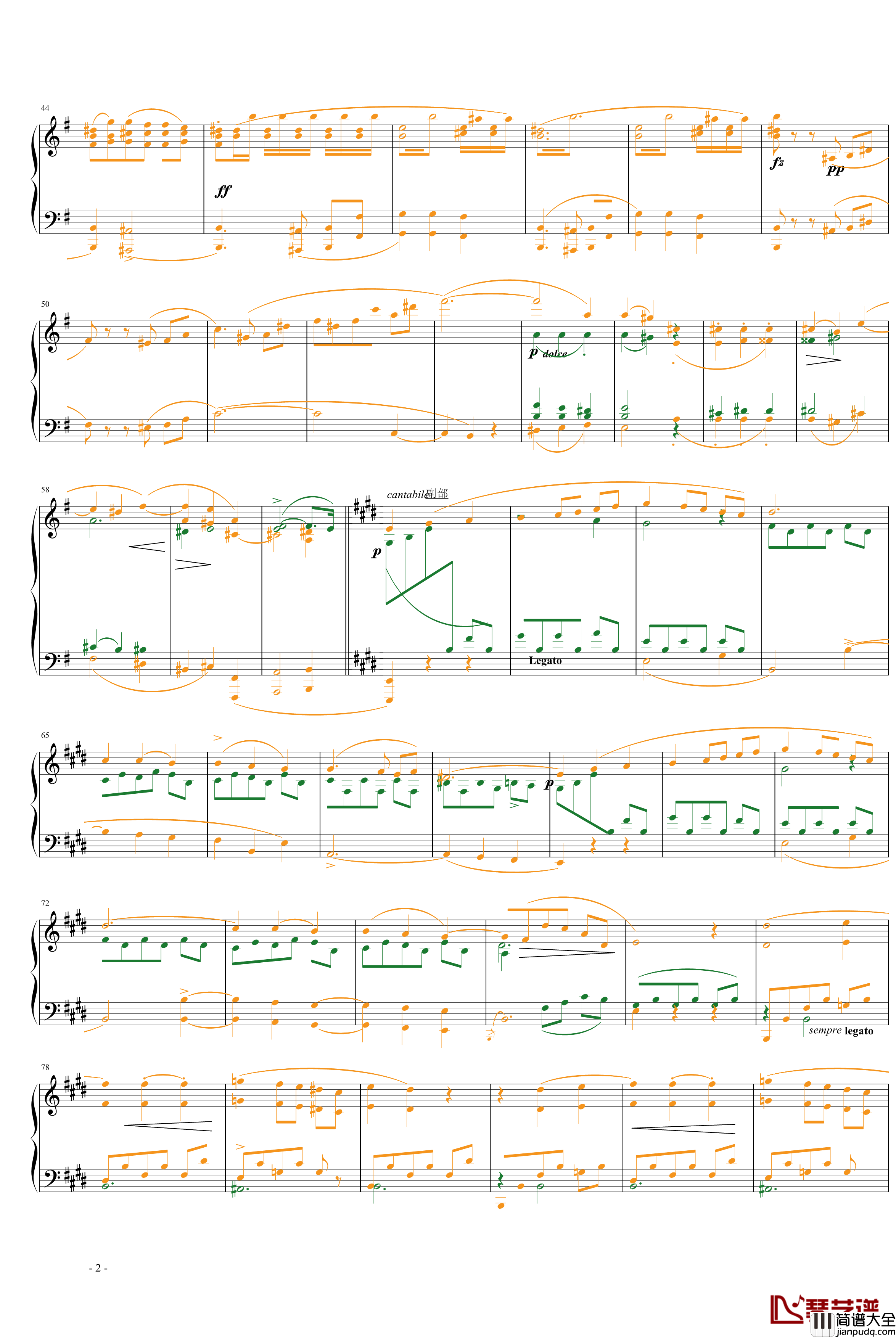 e小调第一钢琴协奏曲第一乐章钢琴谱_肖邦_chopin