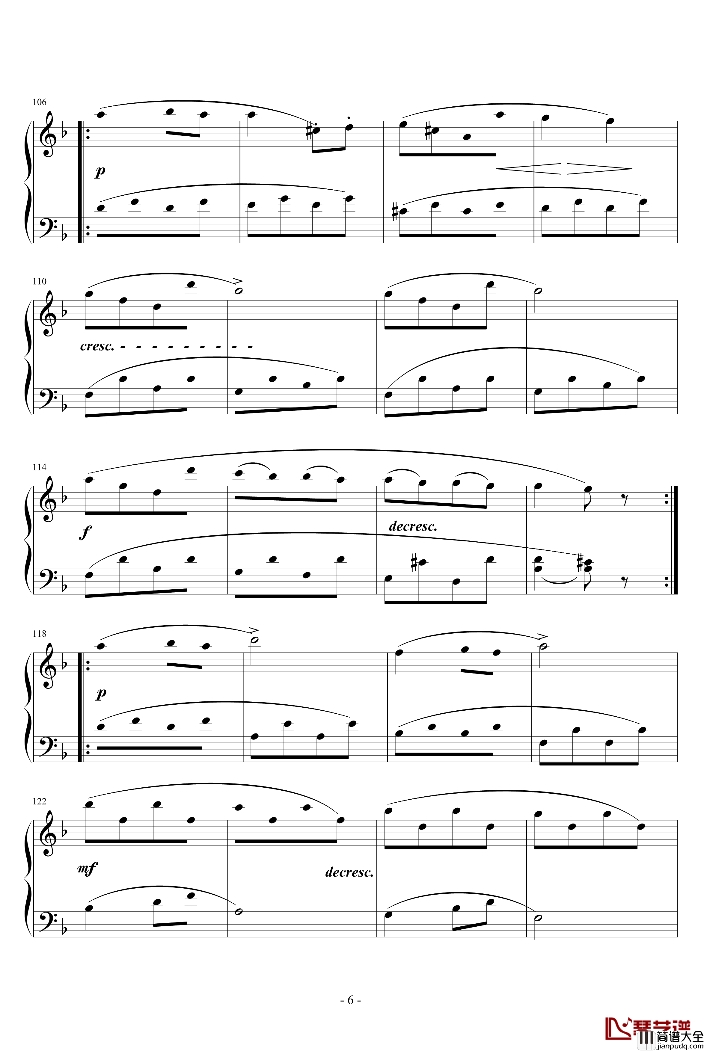 F大调小奏鸣曲_贝多芬_beethoven