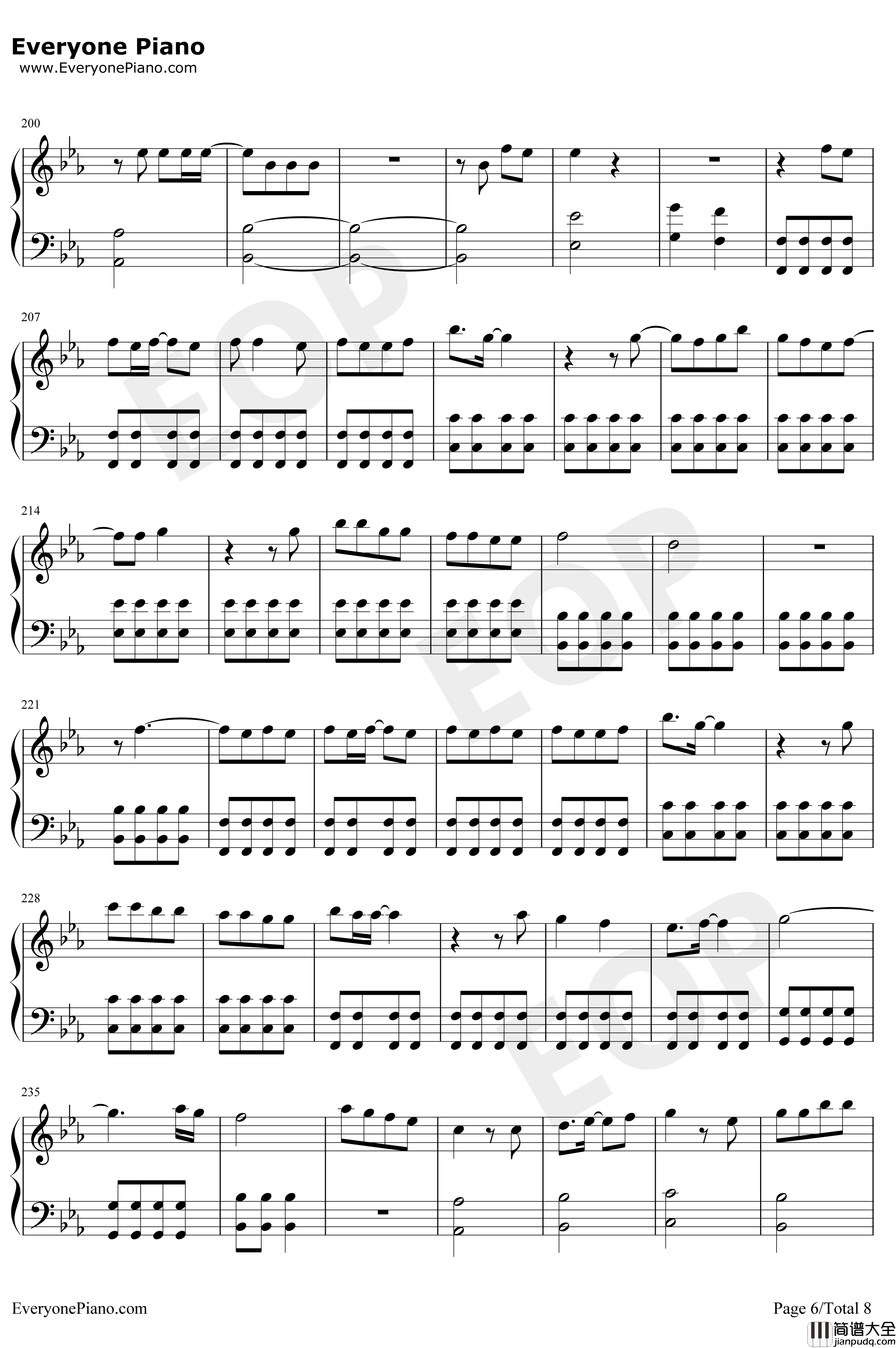 Bedtime_Story钢琴谱_西野加奈_三次元女友主题曲