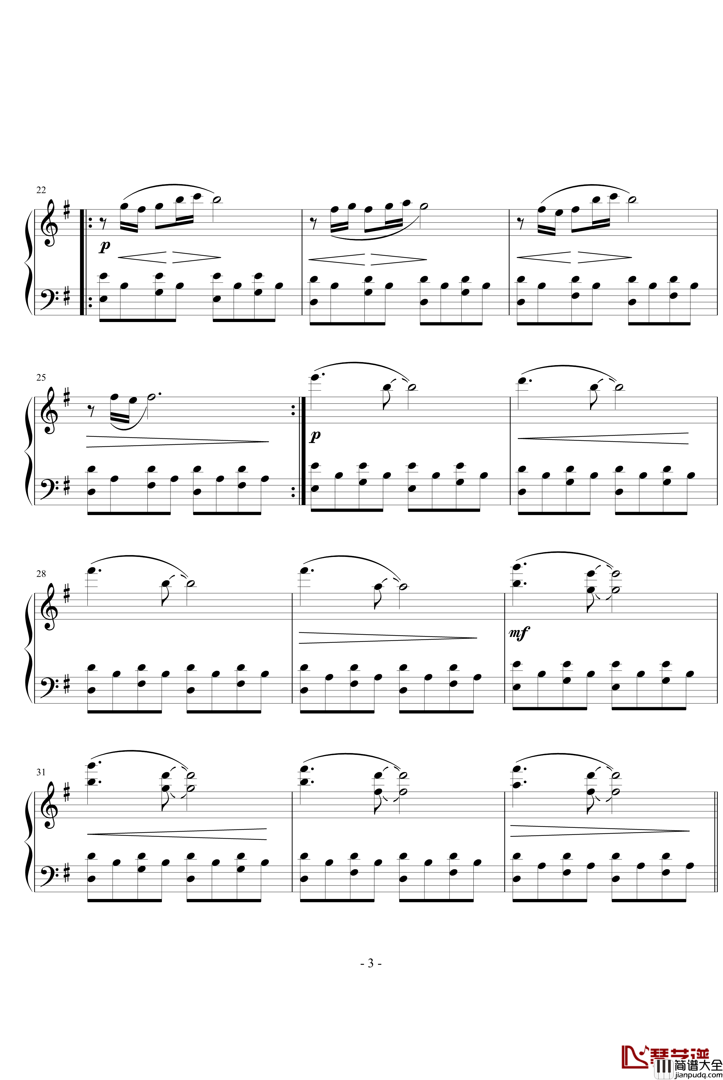 天使愛美麗钢琴谱_Yann_Tiersen