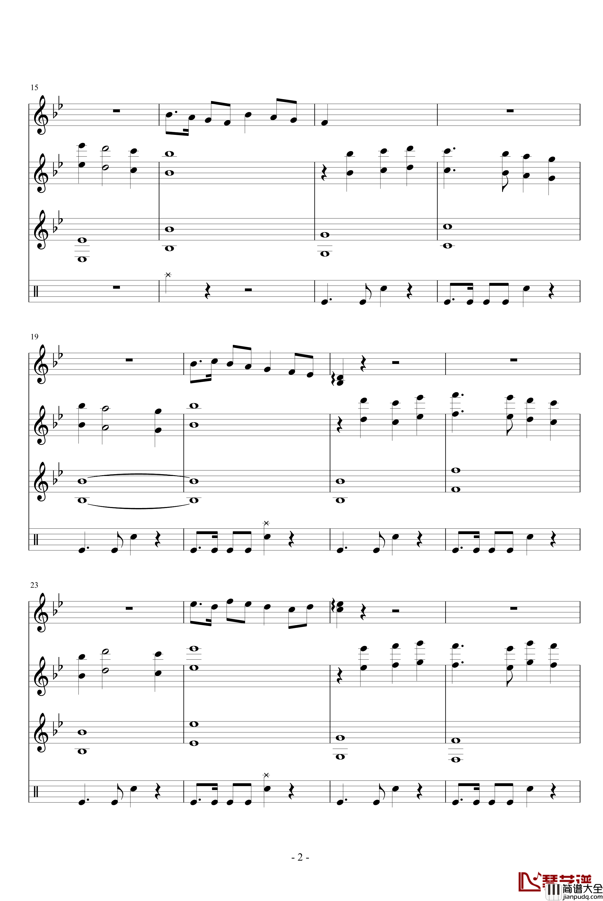 0711_茶馆_话剧片头曲钢琴谱_吴越