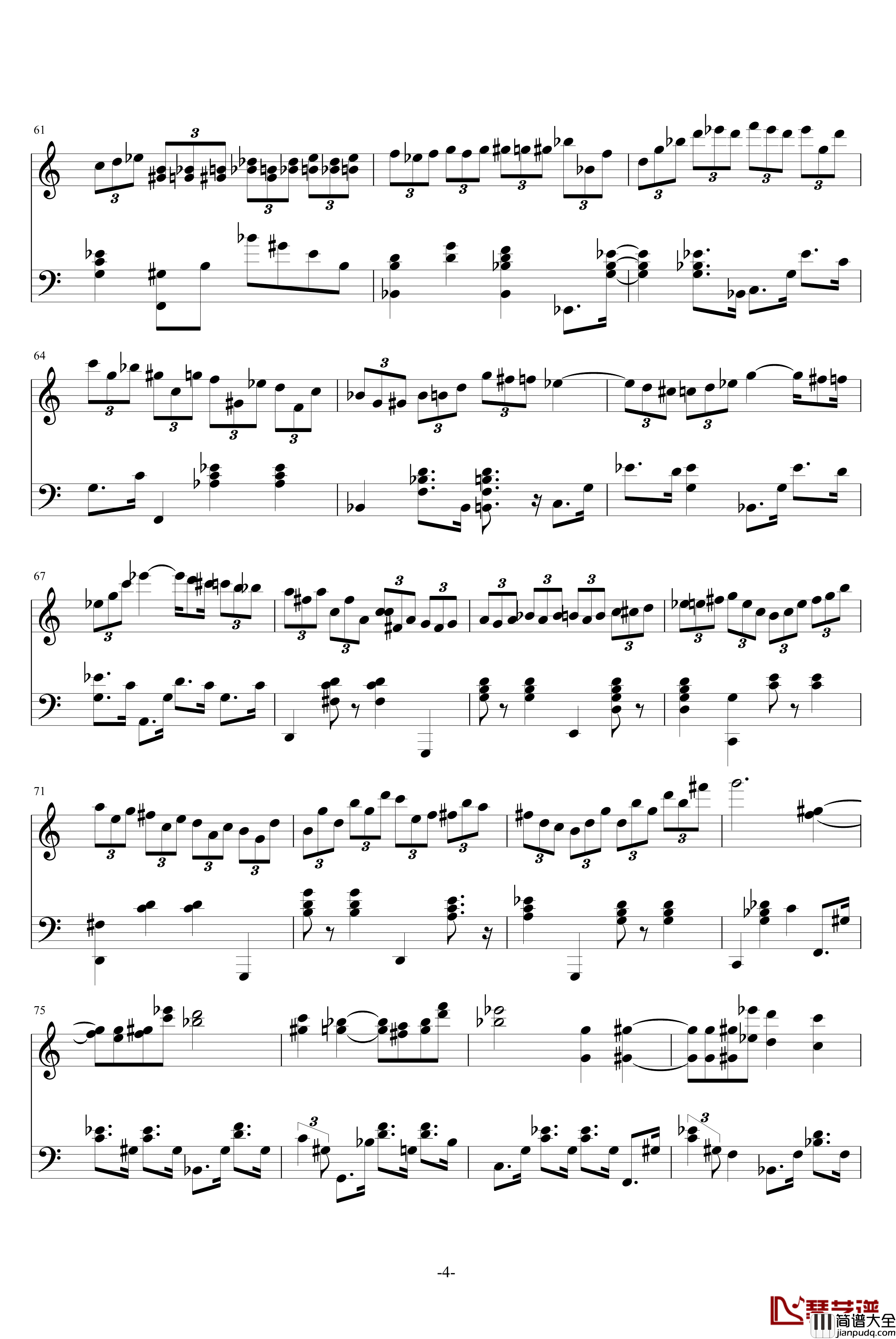 Magic_Waltz钢琴谱_基本接近原版_海上钢琴师