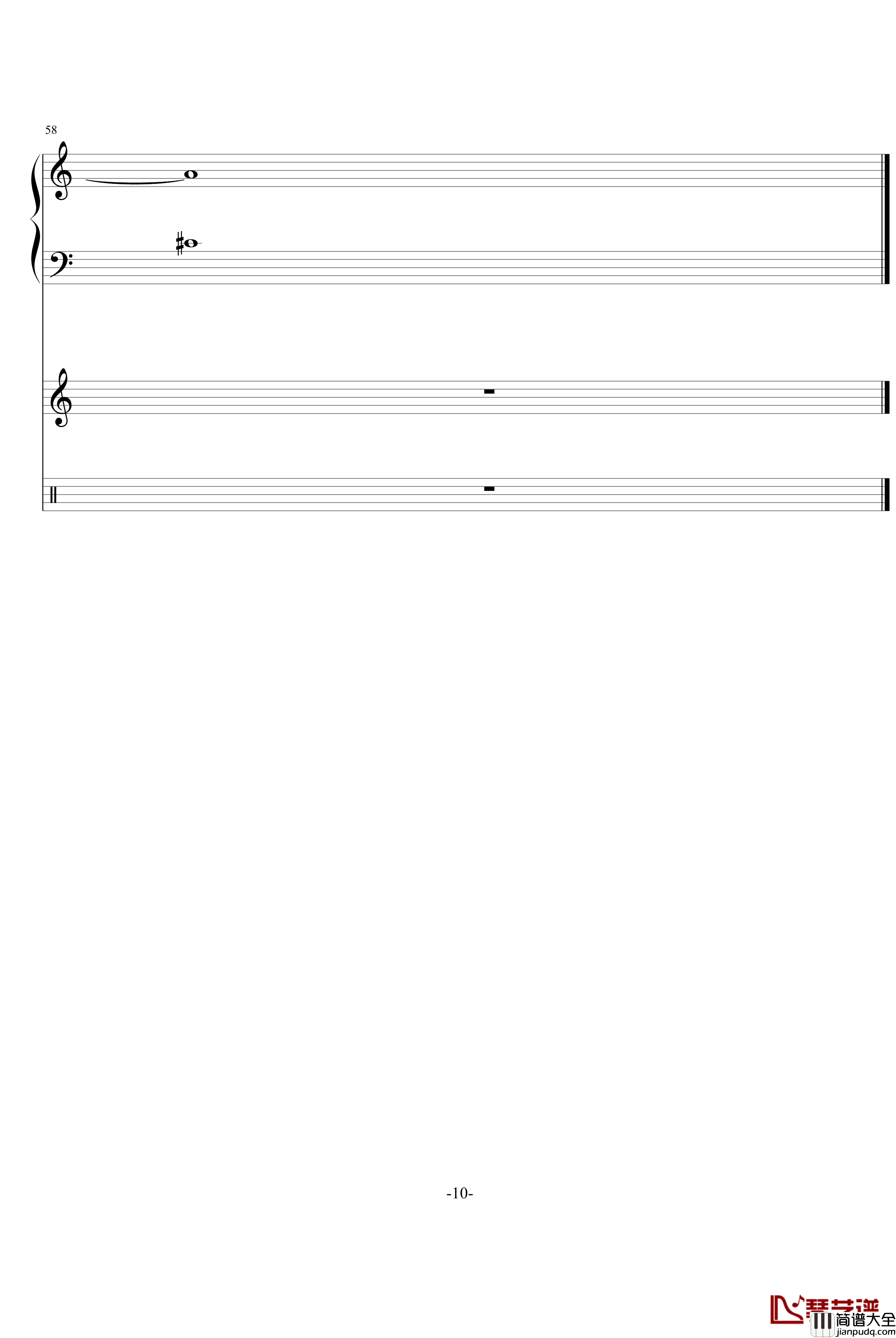 独自一人钢琴谱_PianoYZ