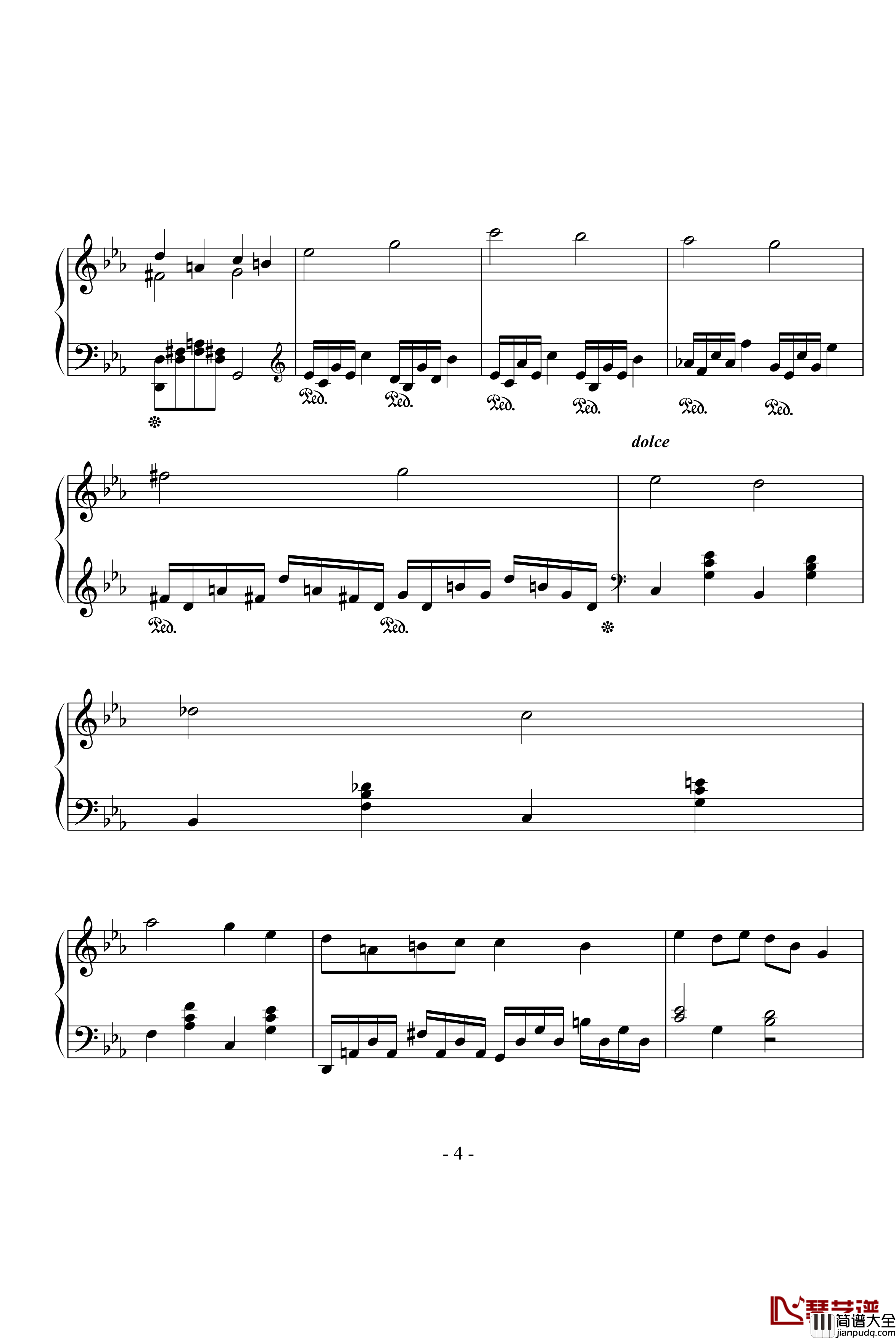 安睡的天使钢琴谱_Ku.Klux.Klan