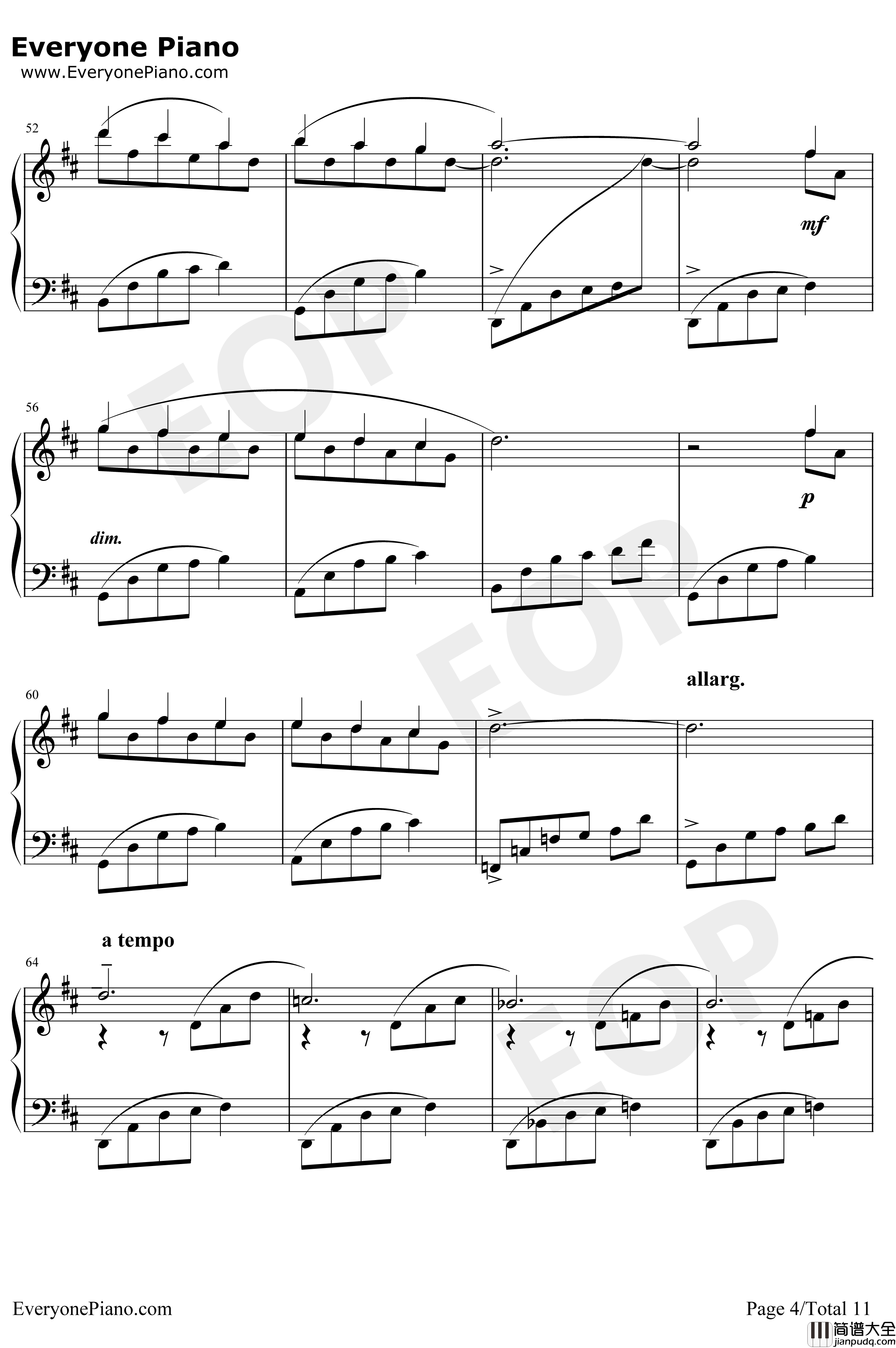 Le_Onde钢琴谱_LudovicoEinaudi