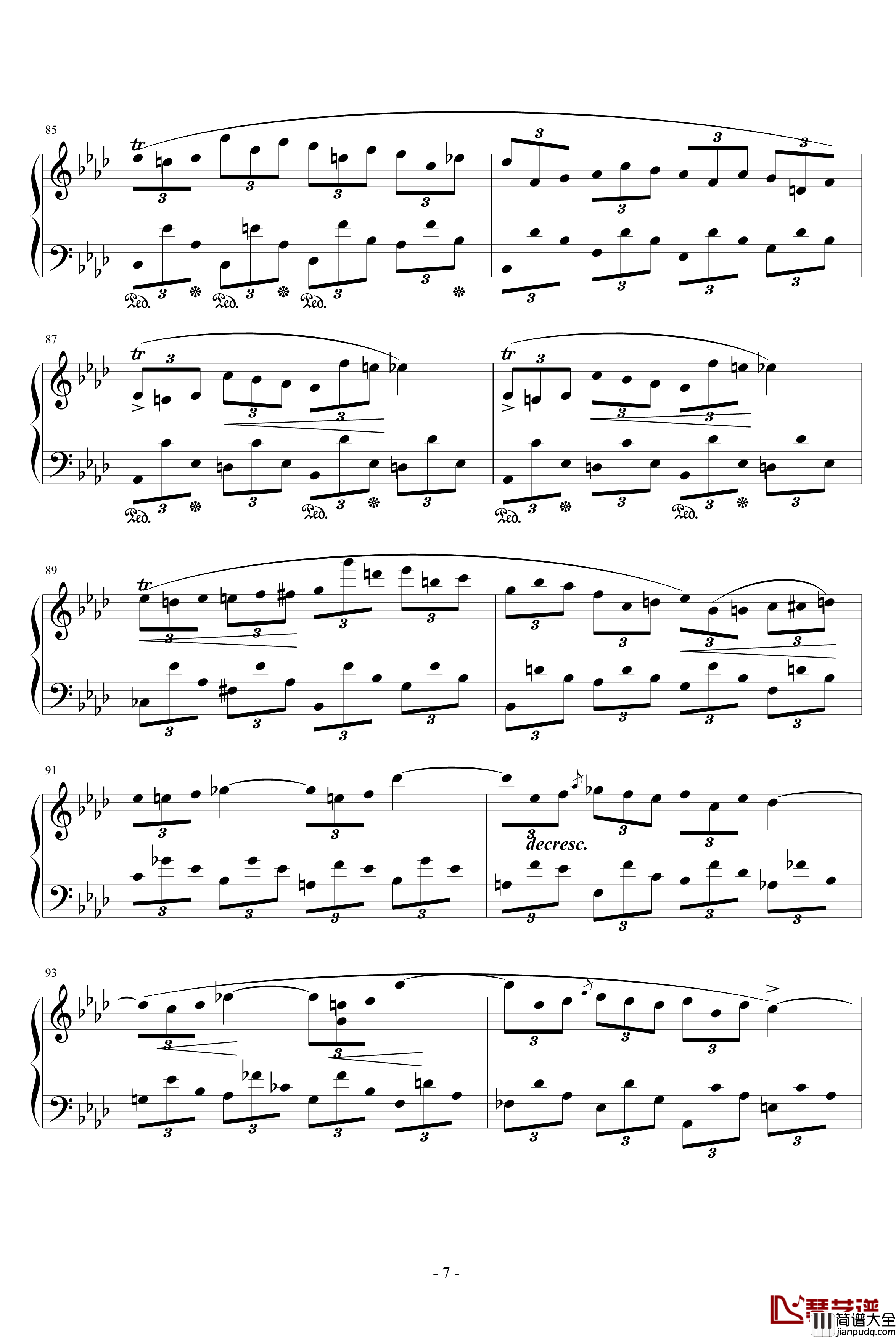 即兴曲第一首Op.29钢琴谱_肖邦_chopin