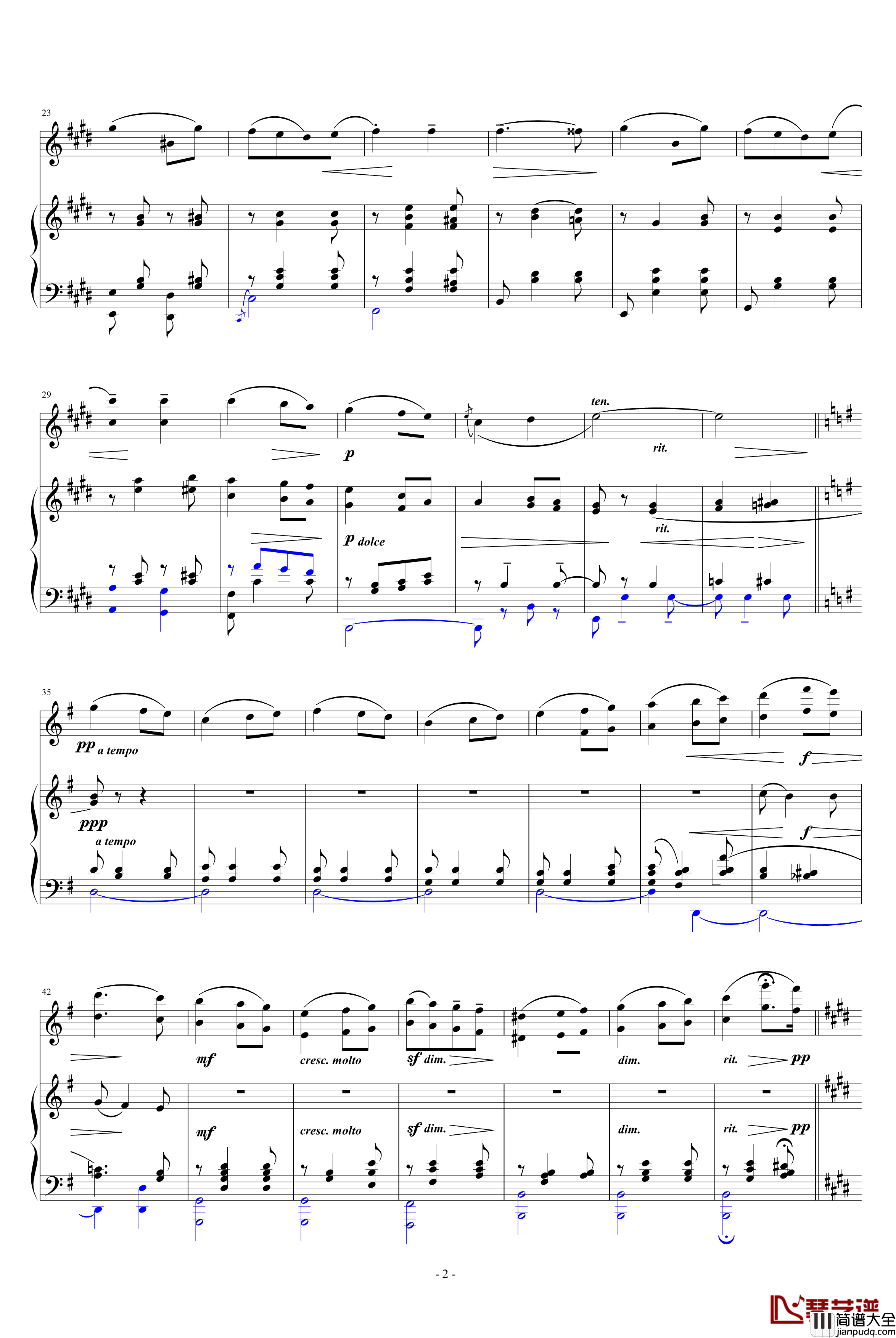 爱的致意钢琴谱_埃尔加_Edward_Elgar