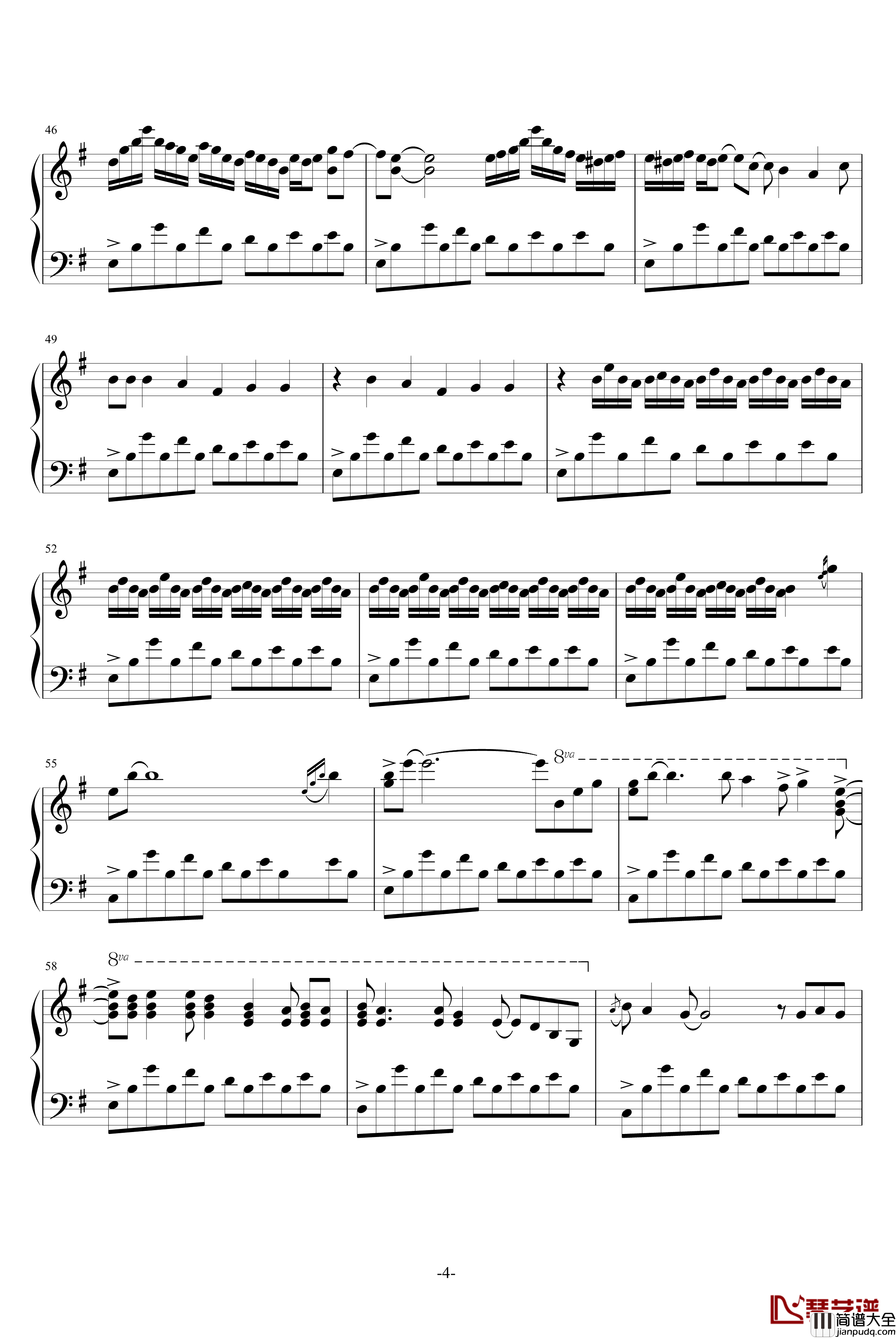 二月海钢琴谱_February_Sea_George_Winston