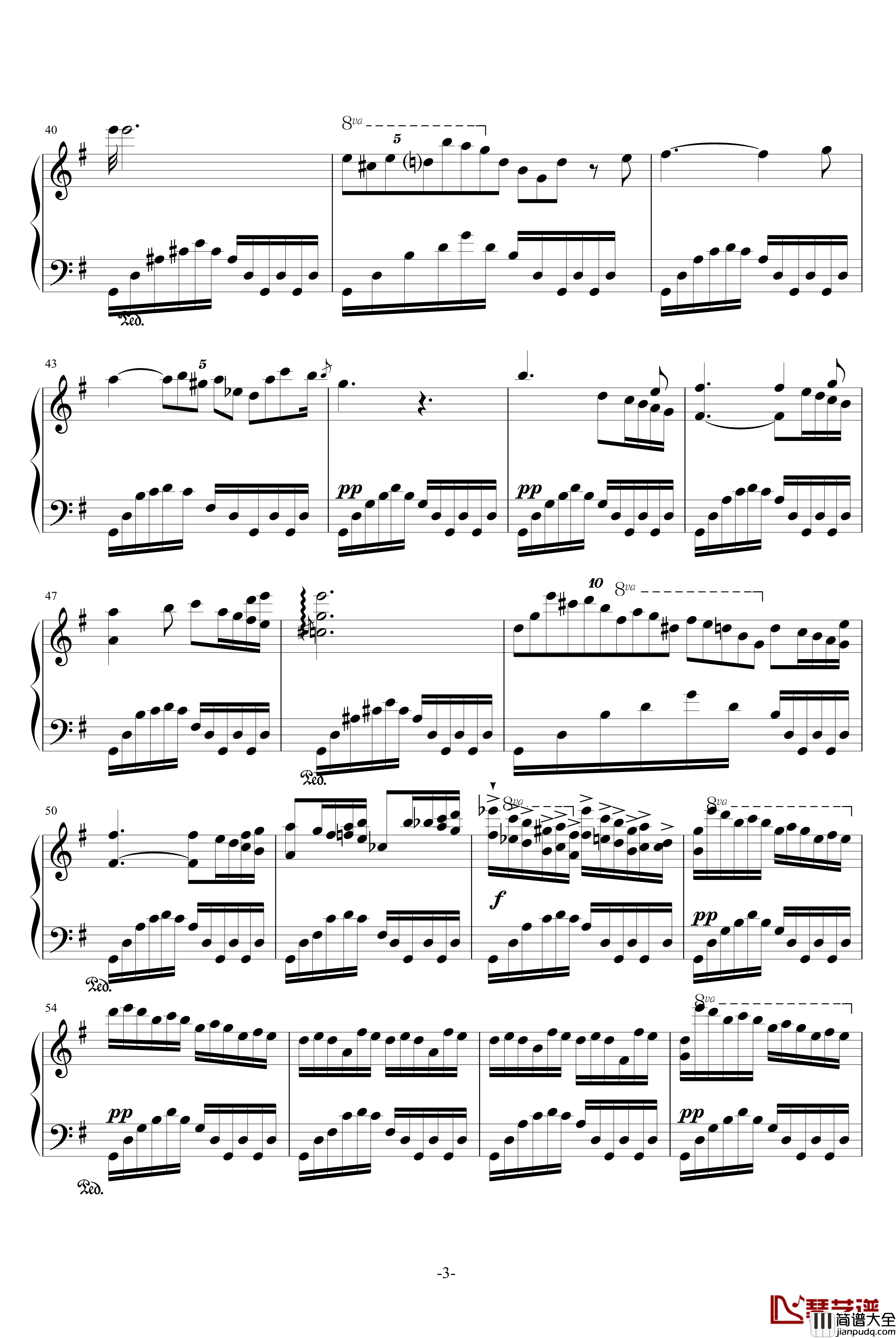 自然的行板钢琴谱_肖邦_chopin
