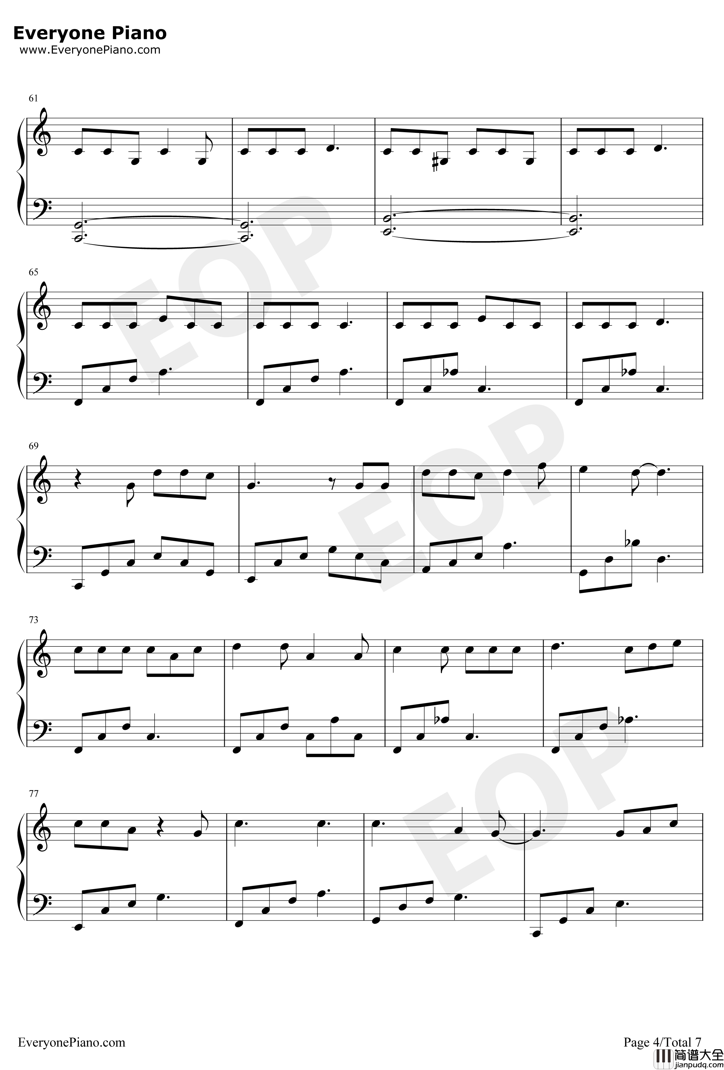 Make_It_Count钢琴谱_Chen_触及真心OST