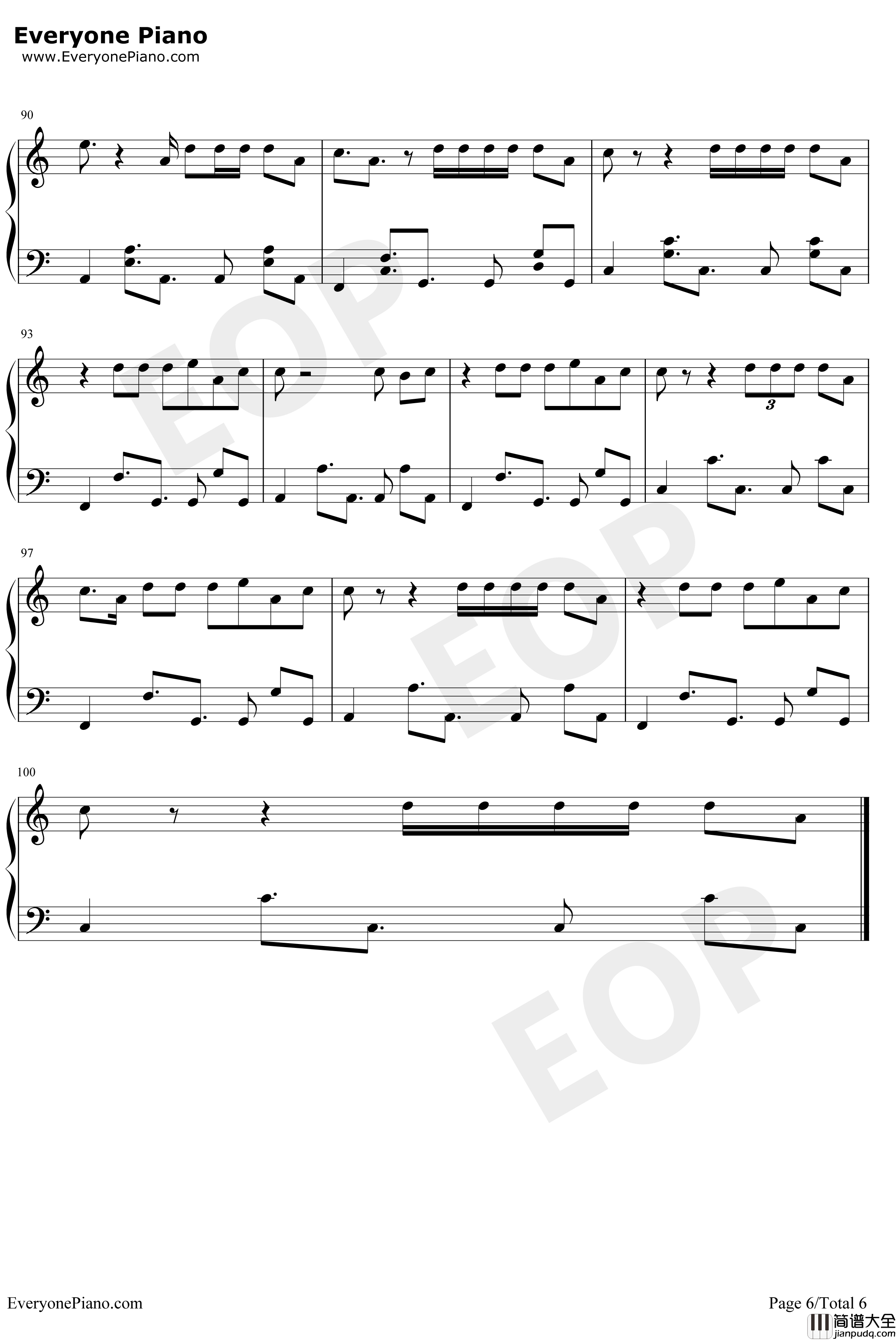 Middle_Finger钢琴谱_PhoebeRyanQuinnXCII