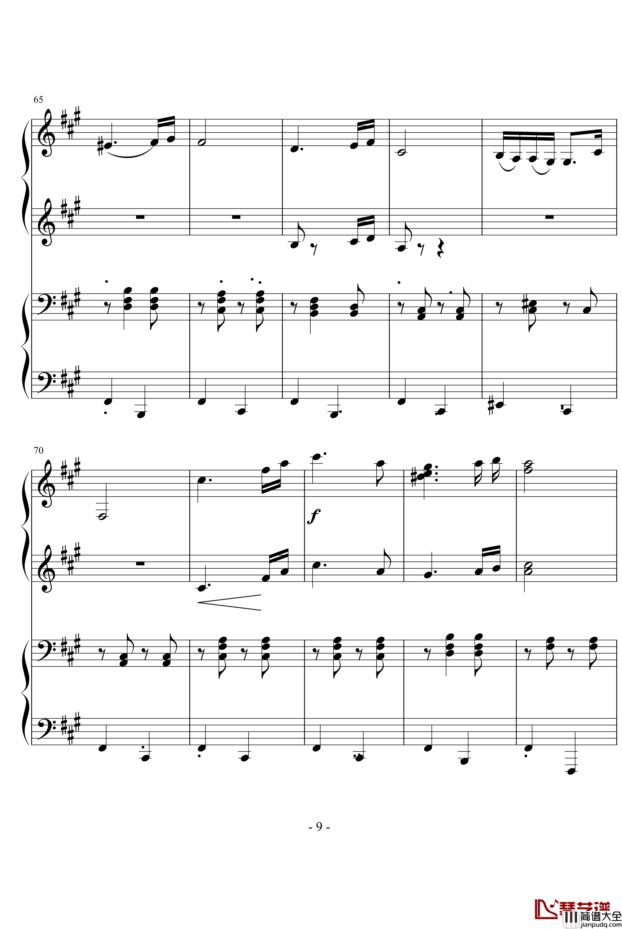 匈牙利舞曲第5号钢琴谱_勃拉姆斯_Brahms