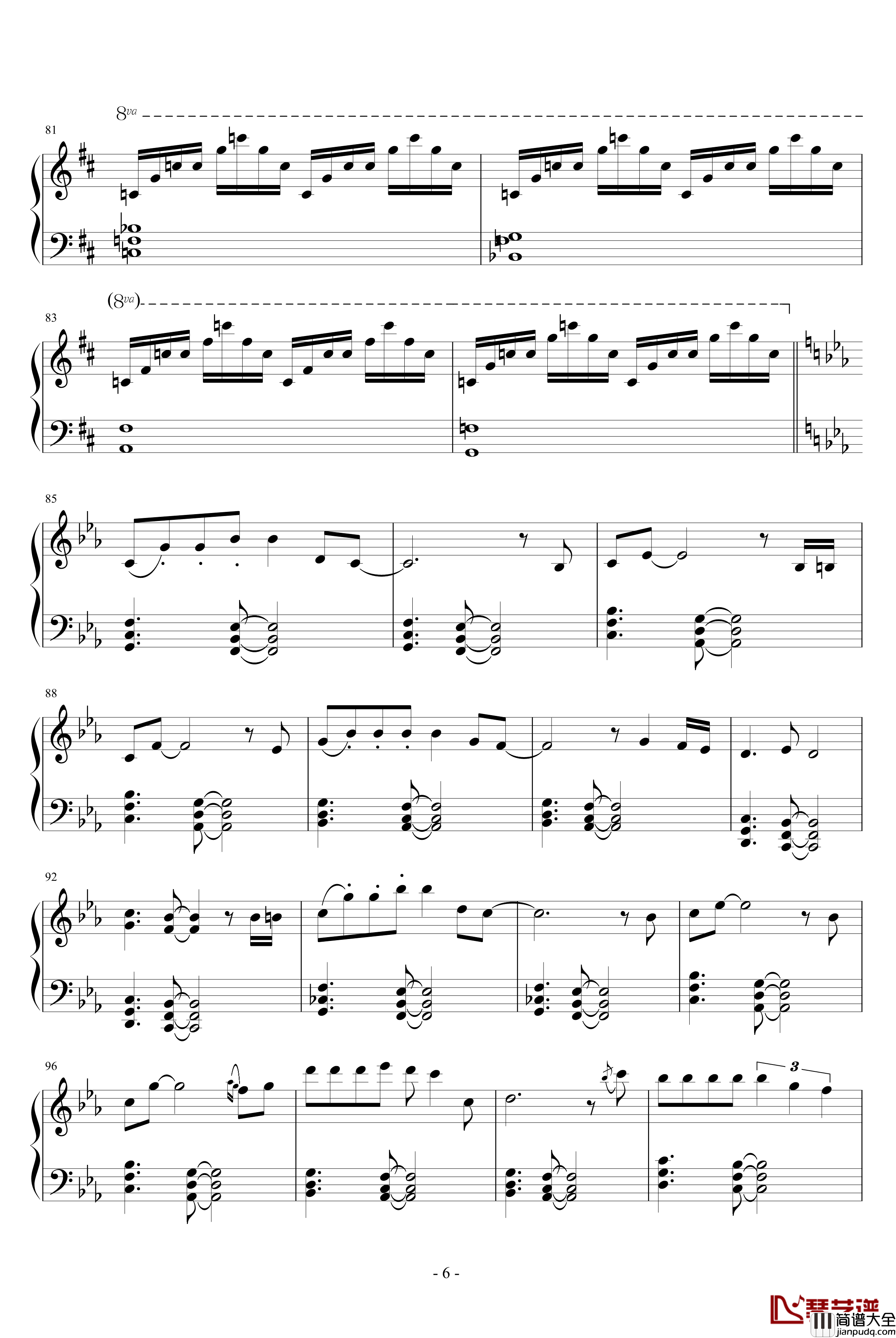 kids_return钢琴谱_久石让