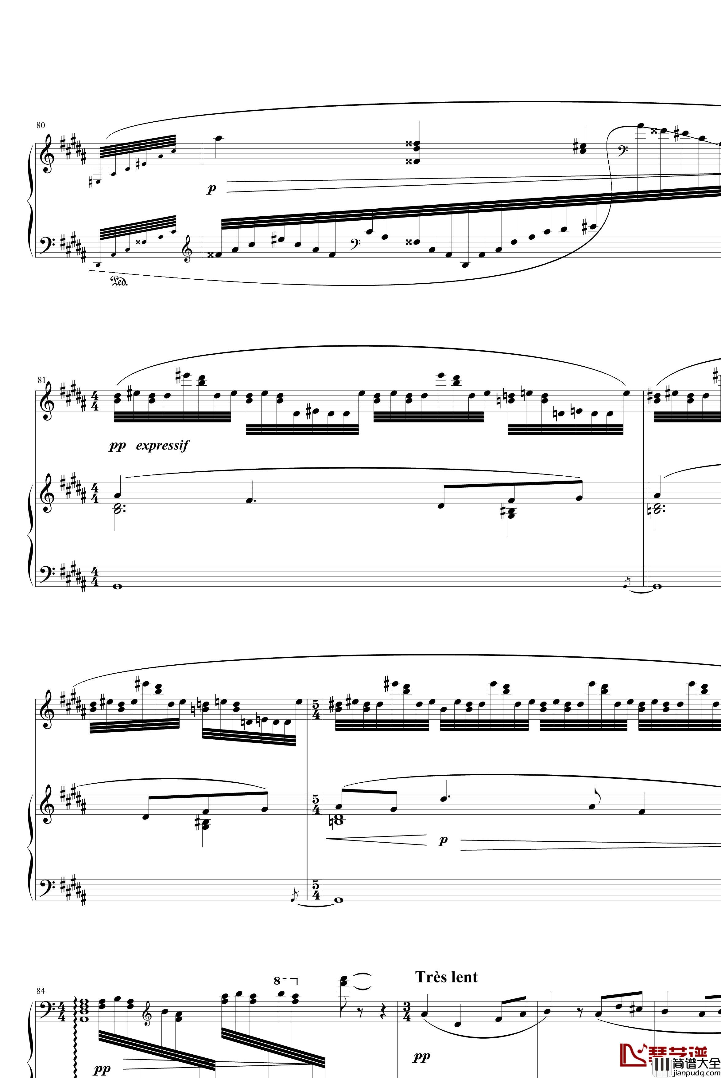 夜之幽灵组曲之水妖钢琴谱_拉威尔_Ravel
