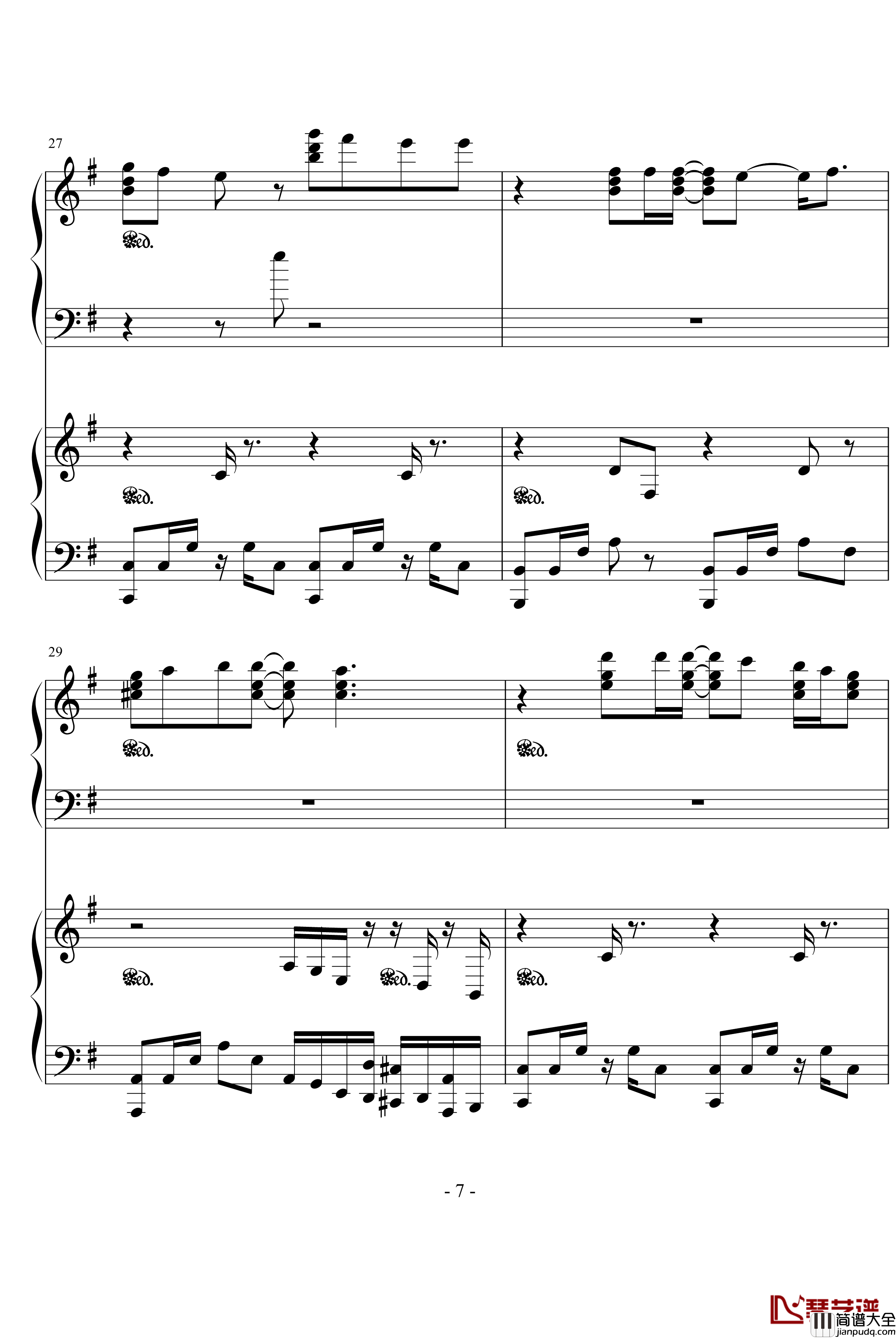 cry_ill_be_your_home钢琴谱_鬼泣_游戏