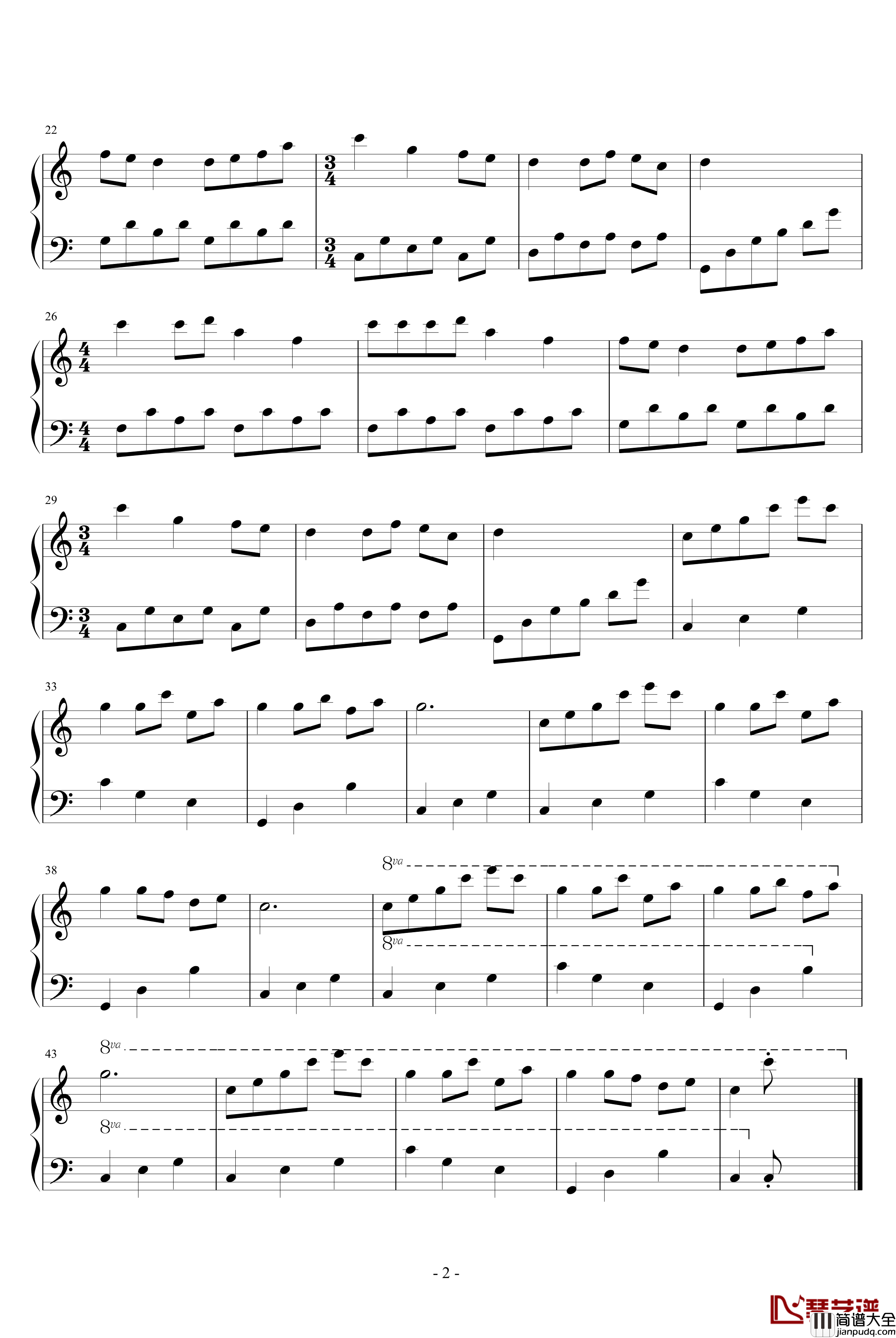 儿童回旋曲钢琴谱_克莱德曼