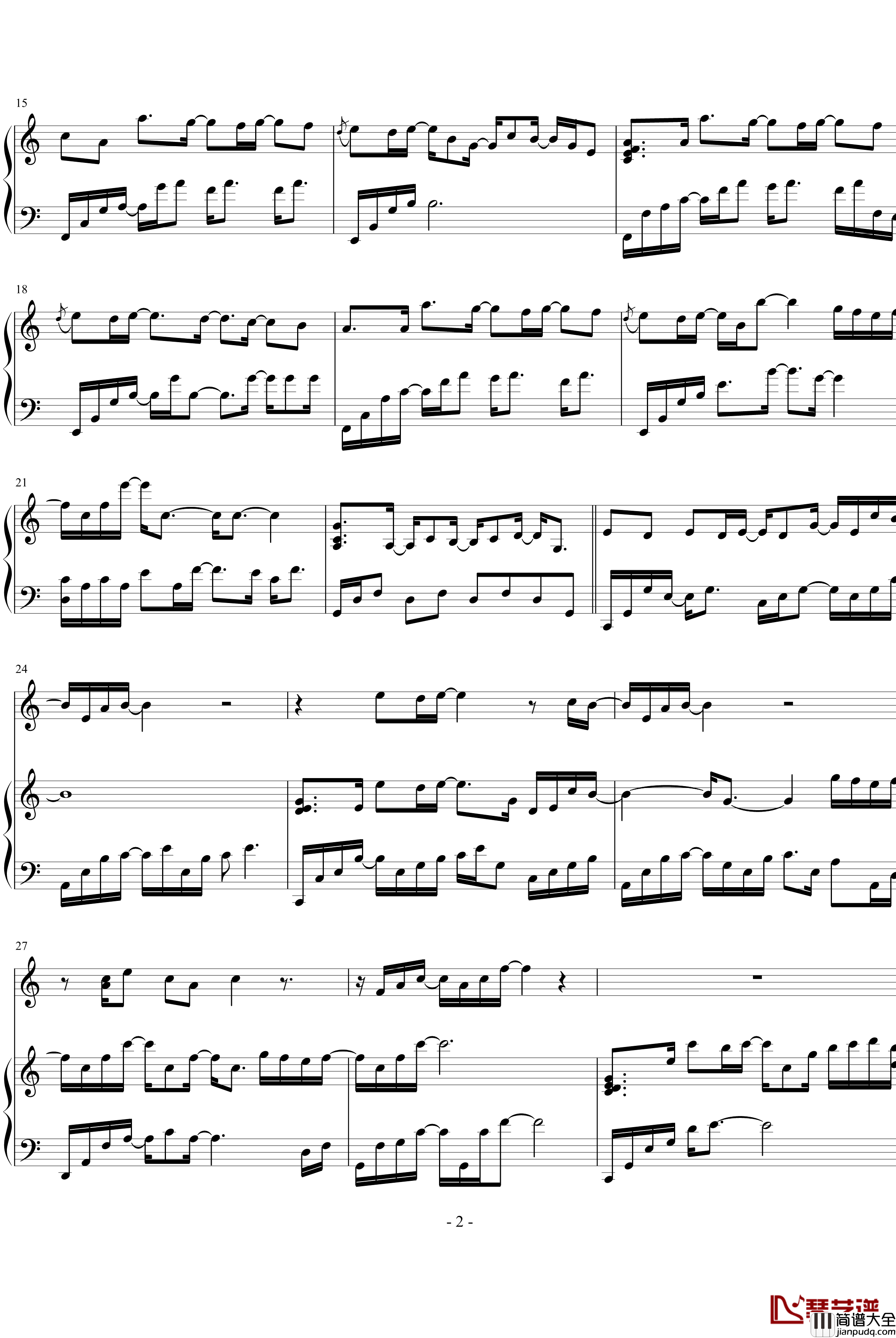 Because_I_love_you钢琴谱_Yiruma