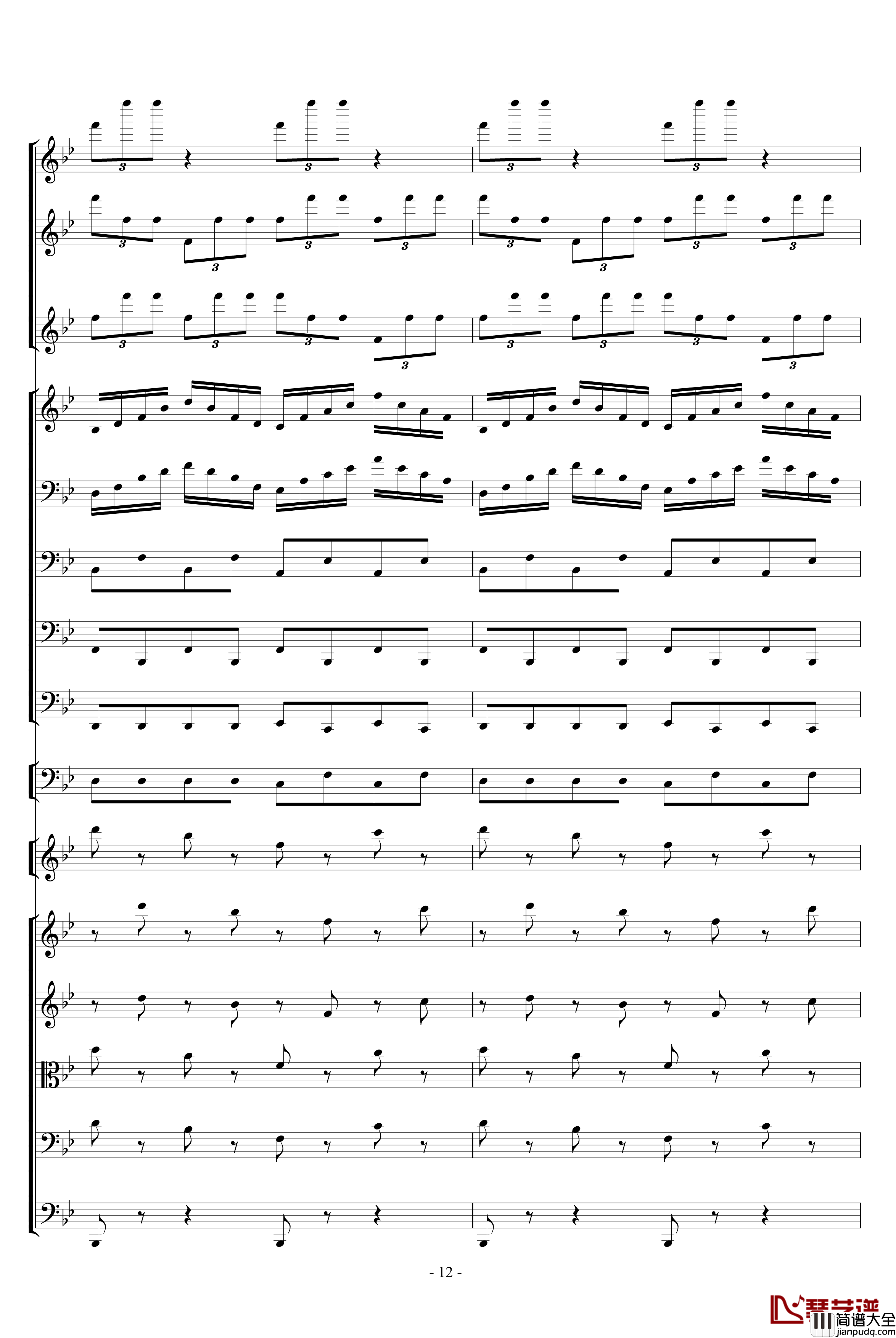 中国舞曲钢琴谱_柴科夫斯基_Peter_Ilyich_Tchaikovsky