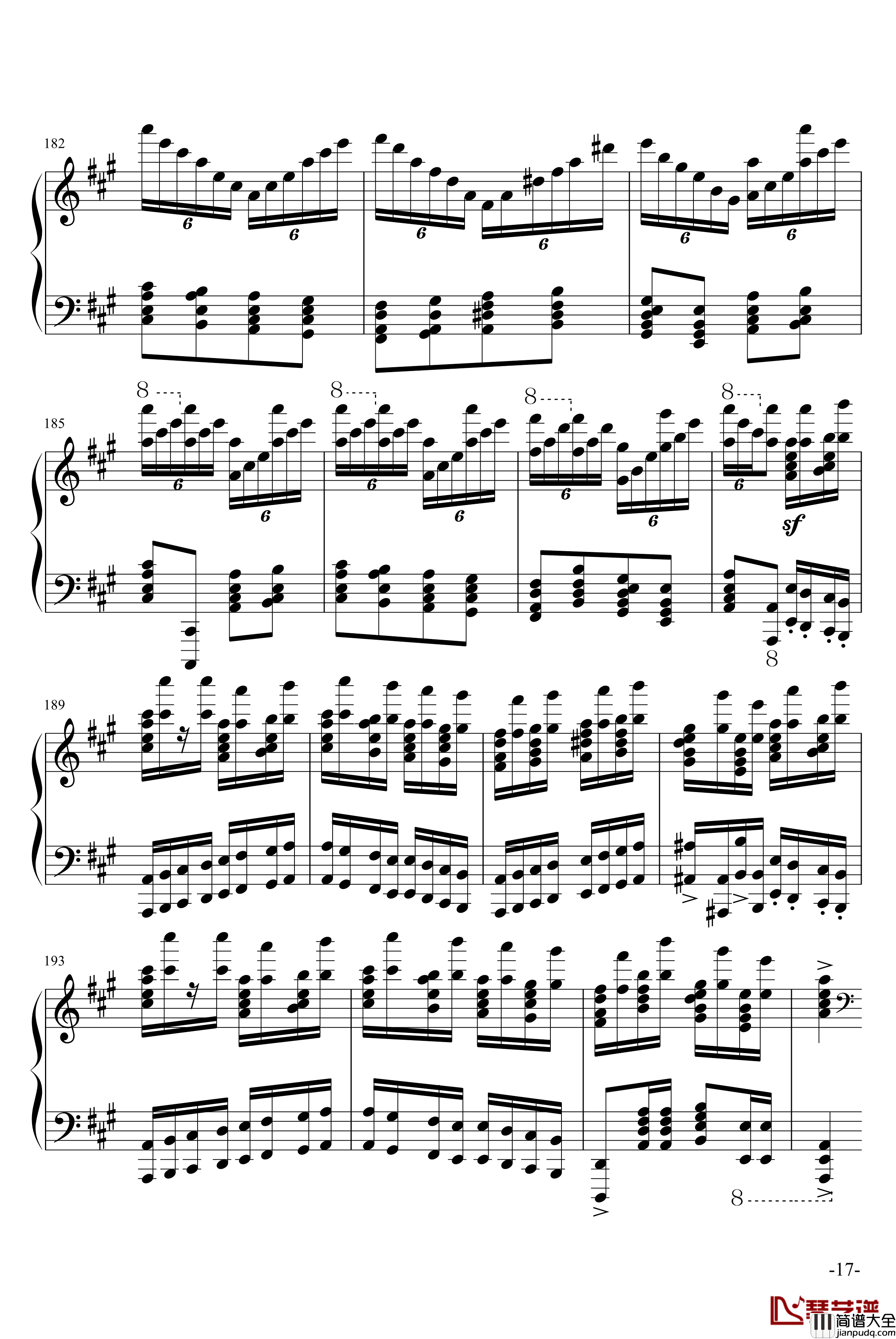 玩命版土耳其进行曲钢琴谱_莫扎特