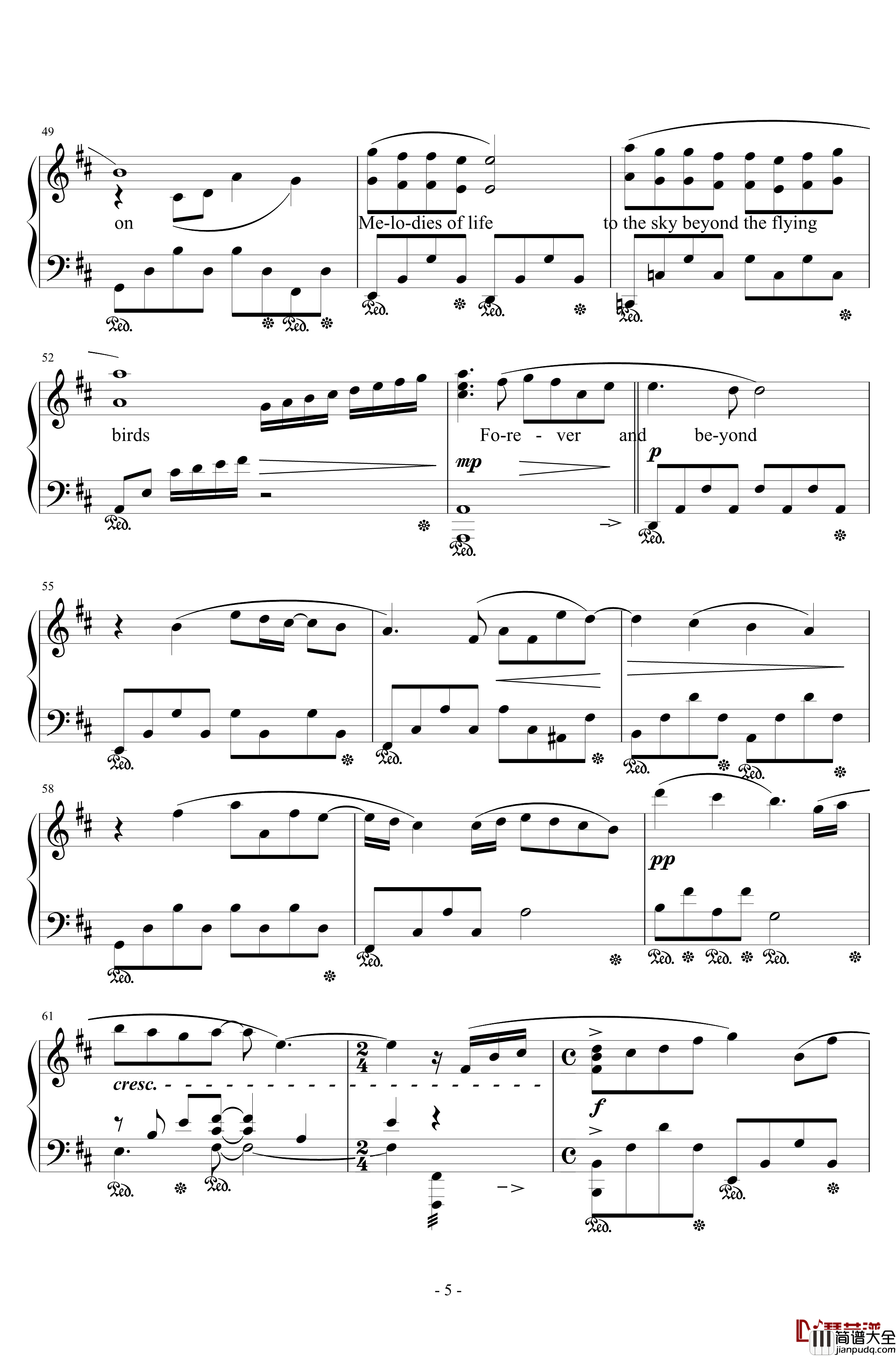 Melodies_of_Life钢琴谱_Susan_Calloway_A_Place_to_Call_Home