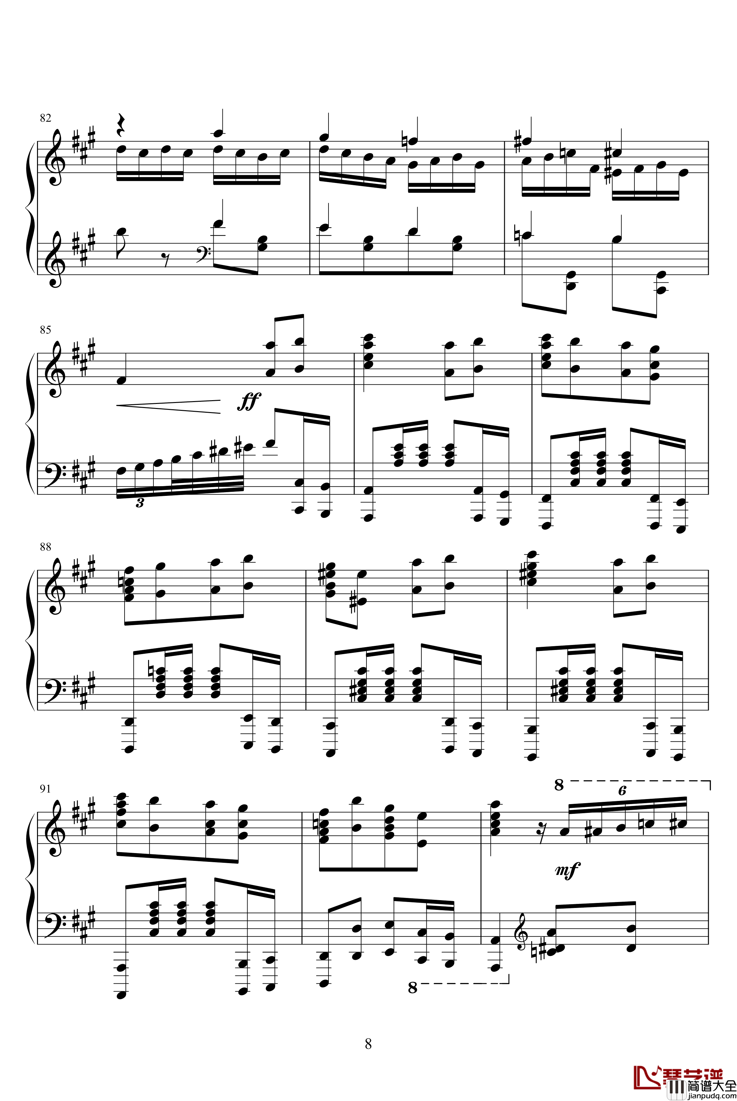 土耳其进行曲钢琴谱_莫扎特_瓦洛多斯改编莫扎特