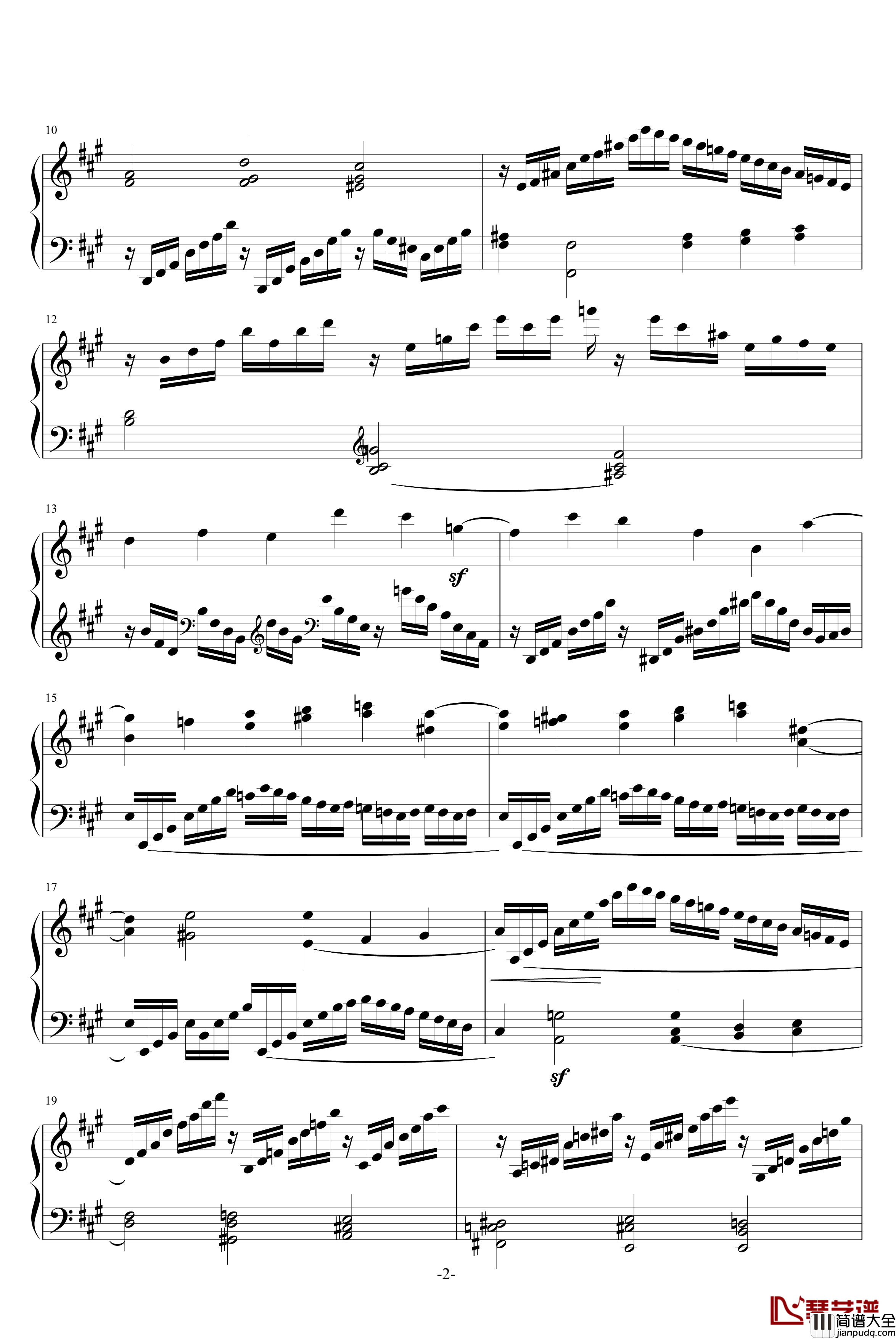克列门蒂练习曲之第7首钢琴谱_克来门蒂