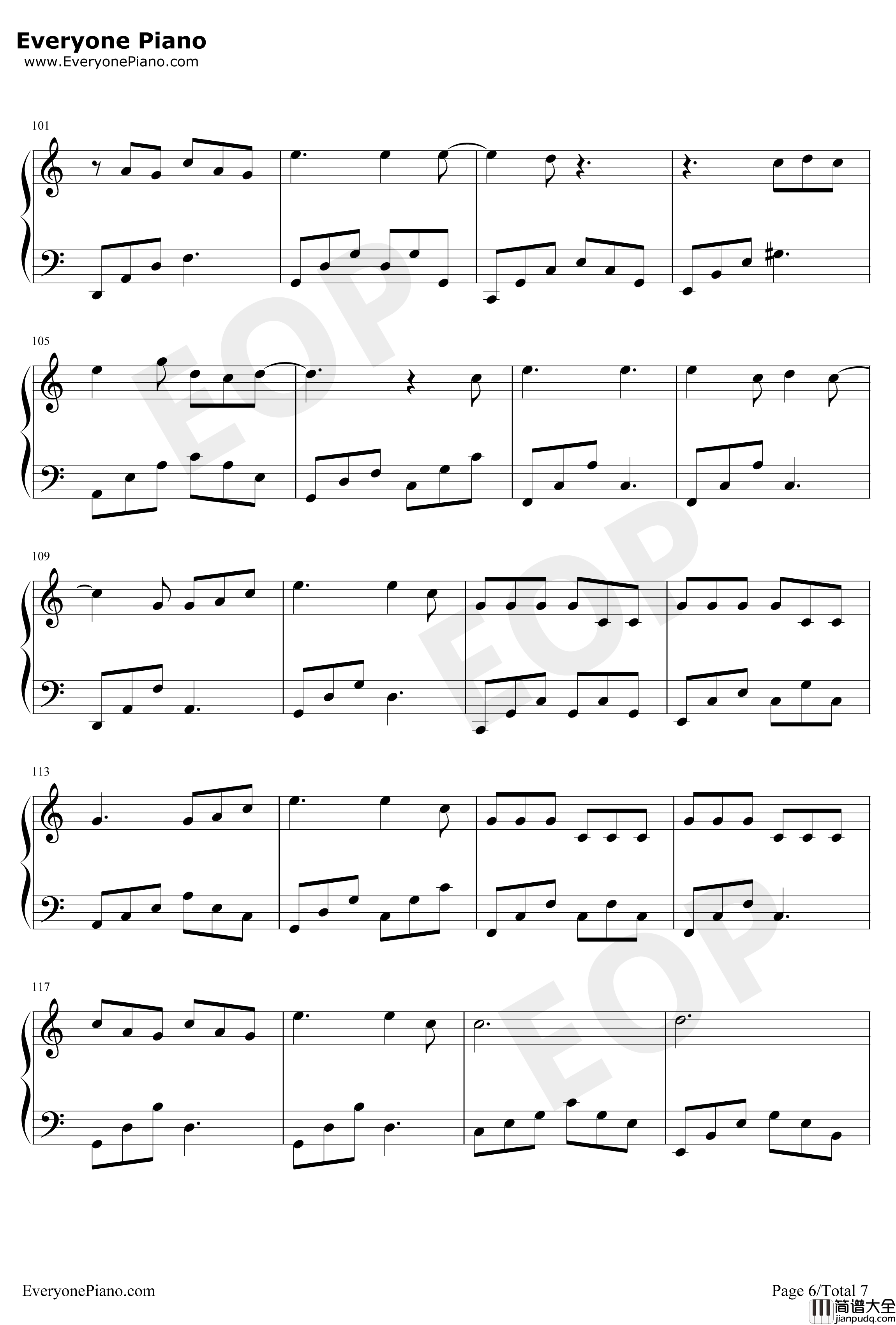 Make_It_Count钢琴谱_Chen_触及真心OST