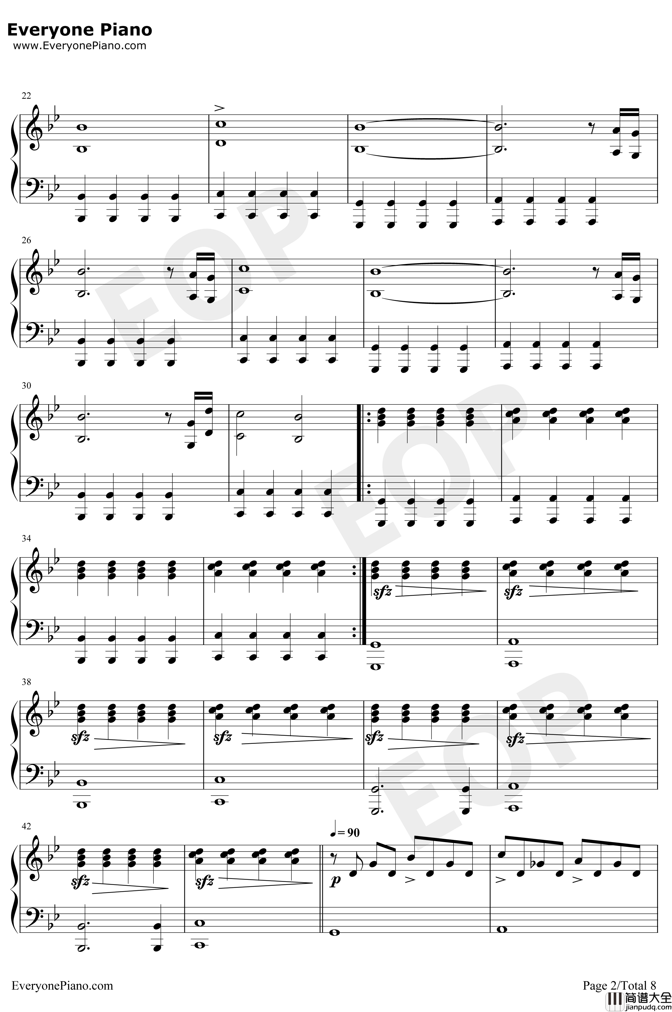Clubbed_to_Death钢琴谱_RobDougan_黑客帝国OST