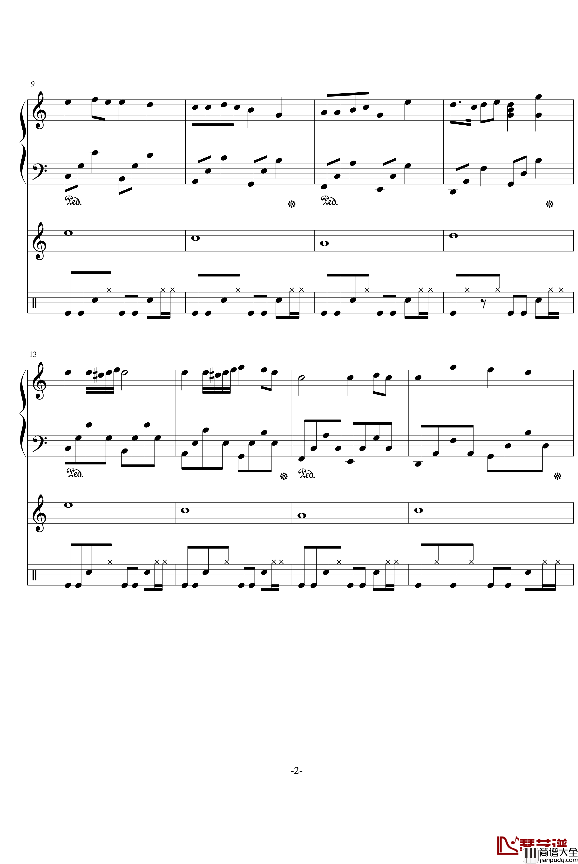 回忆那一天钢琴谱_PianoYZ