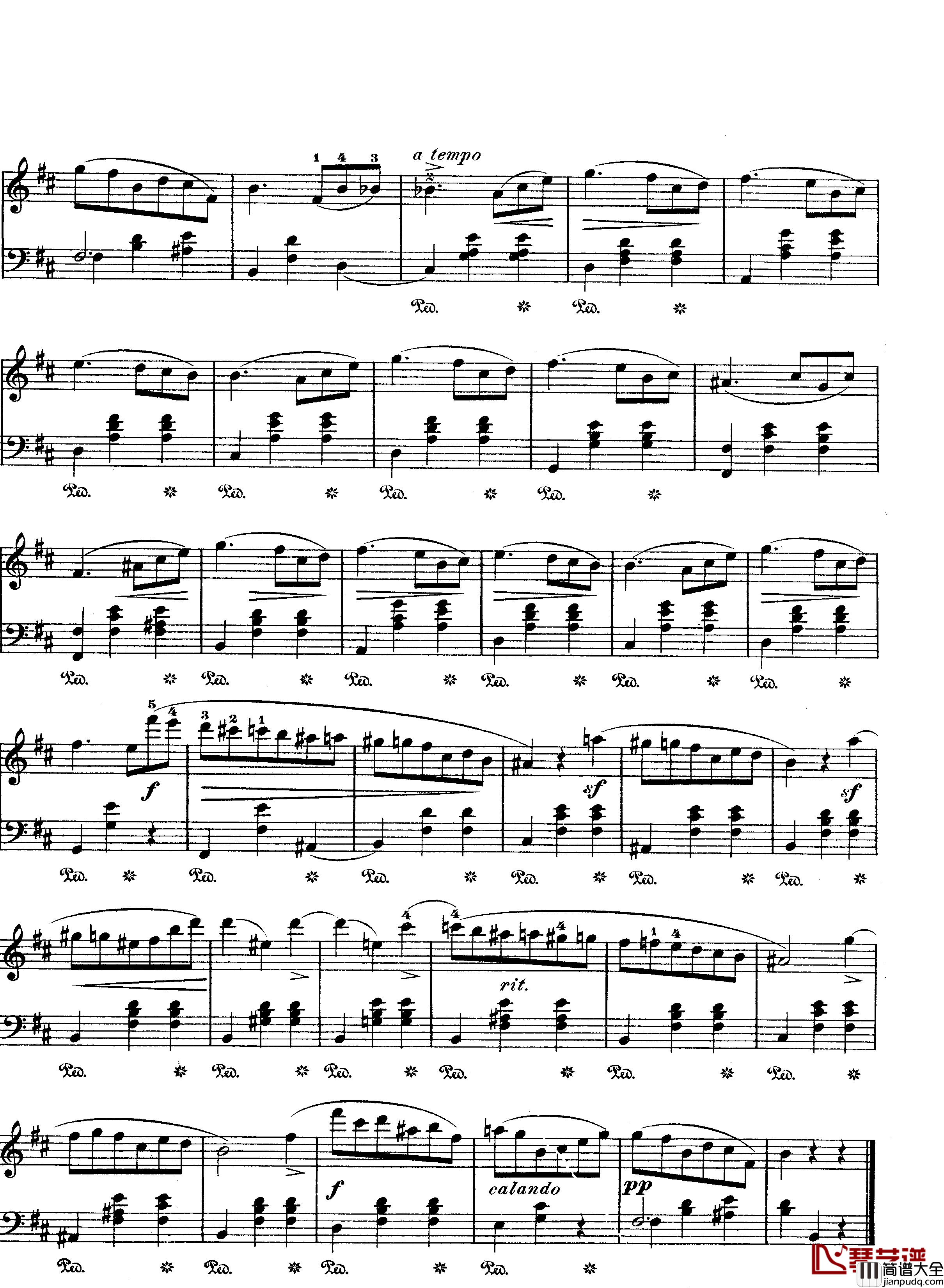 e小调圆舞曲钢琴谱_肖邦_chopin