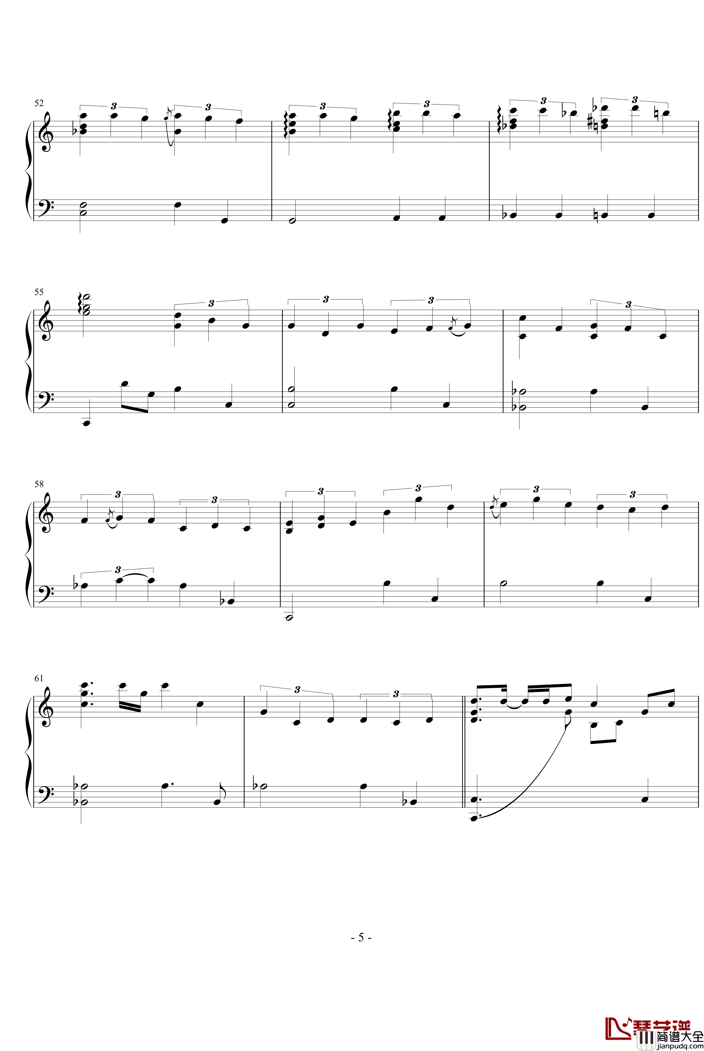 Sky钢琴谱_Yiruma
