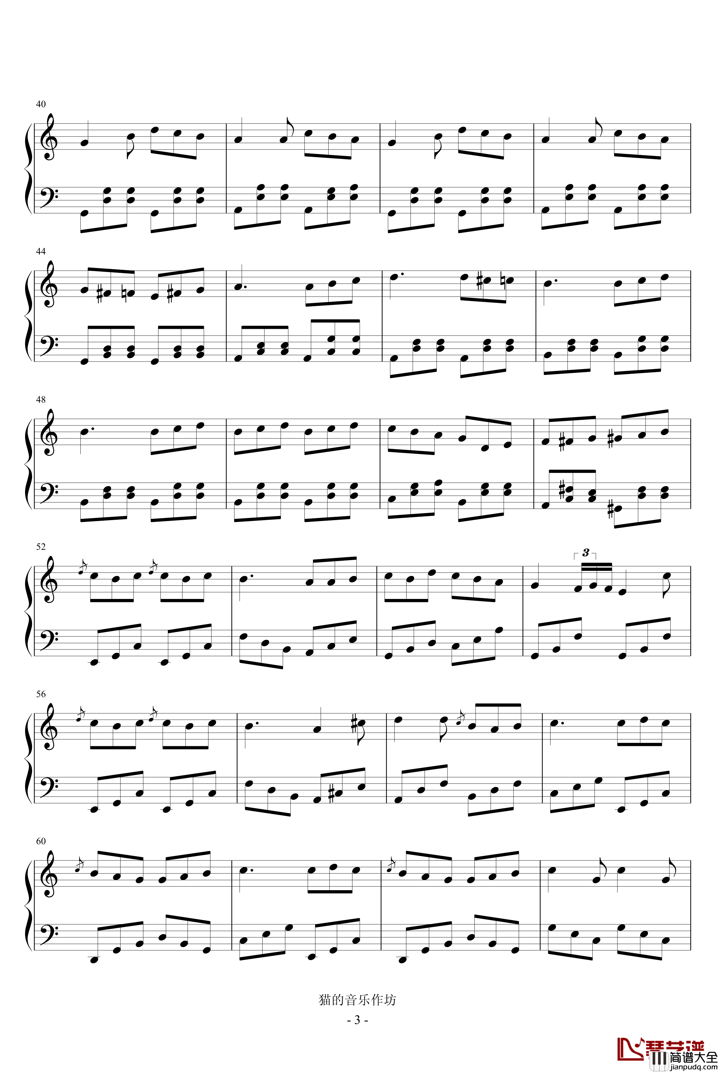 C大调奏鸣曲钢琴谱_三_布列瓦尔